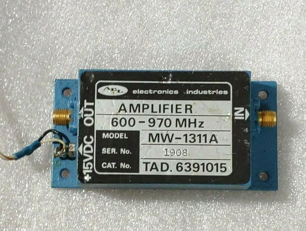 AEL  MW-1311A AMPLIFIER  600-970MHZ