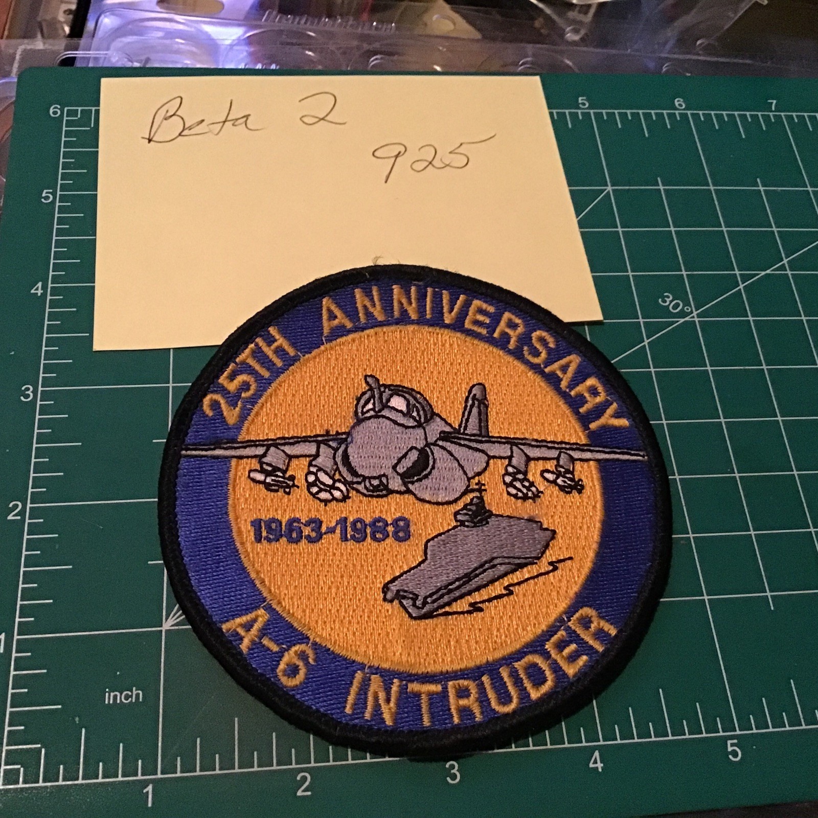 A-6 INTRUDER 1963-1988 25th ANNIVERSARY patch