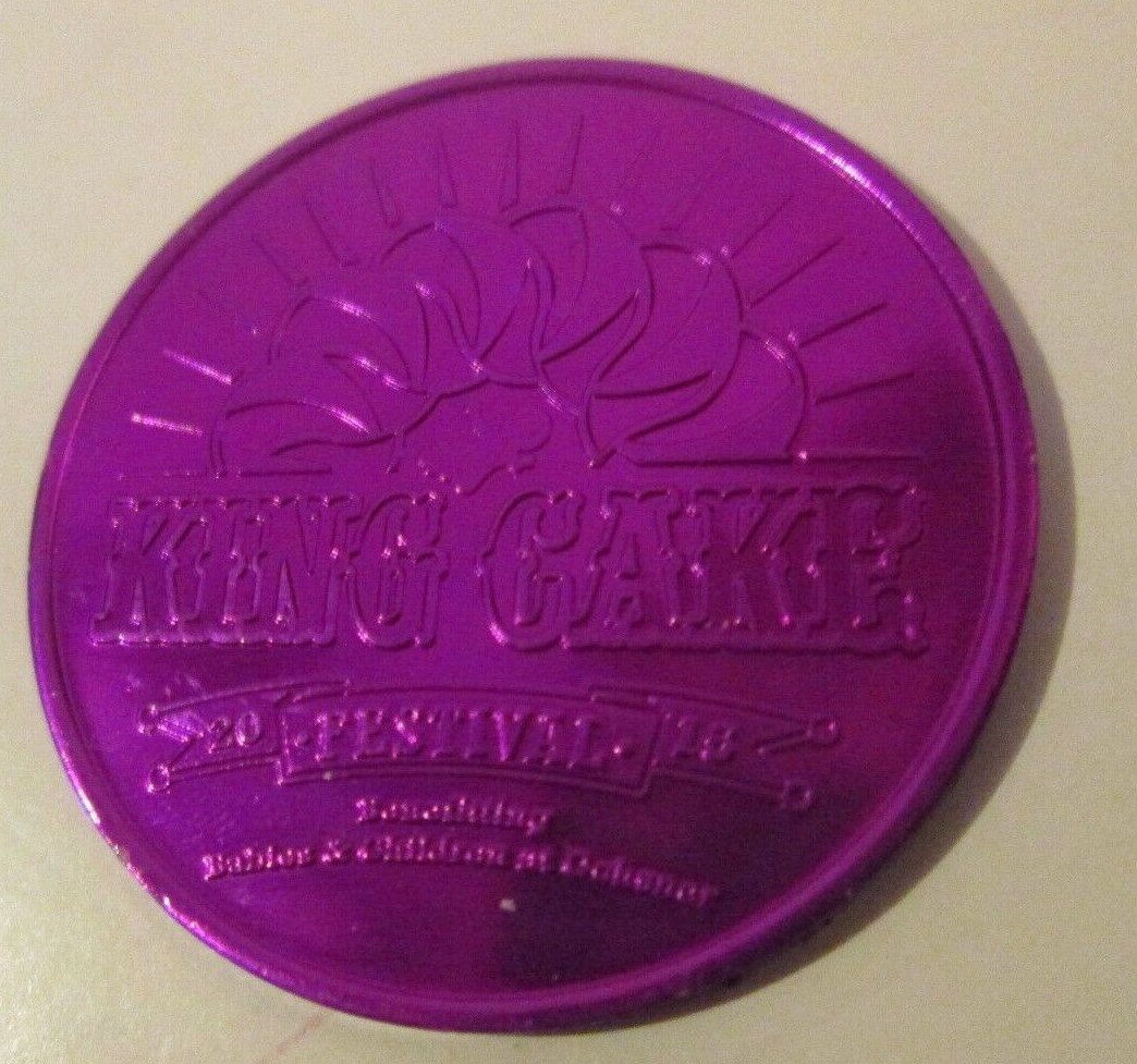 NEW ORLEANS MARDI GRAS KING CAKE FESTIVAL 2015 COLLECTOR COIN DOUBLOON THROW (3)