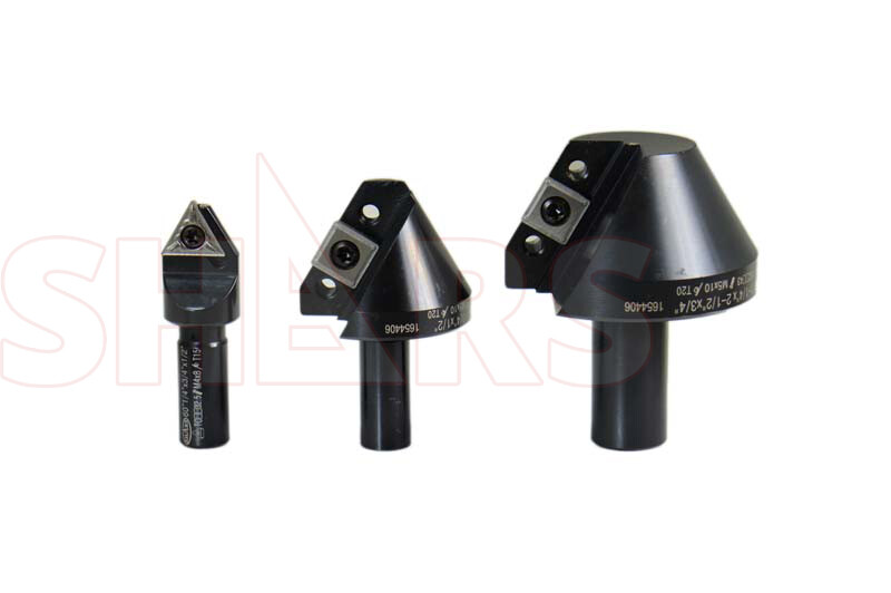 1/4", 1/2", 1-1/4" 60° Indexable Carbide Countersink Chamfering Set M]