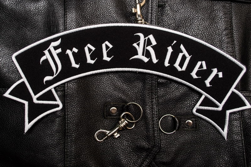 Rocker, Free Rider, Sew-On biker patch