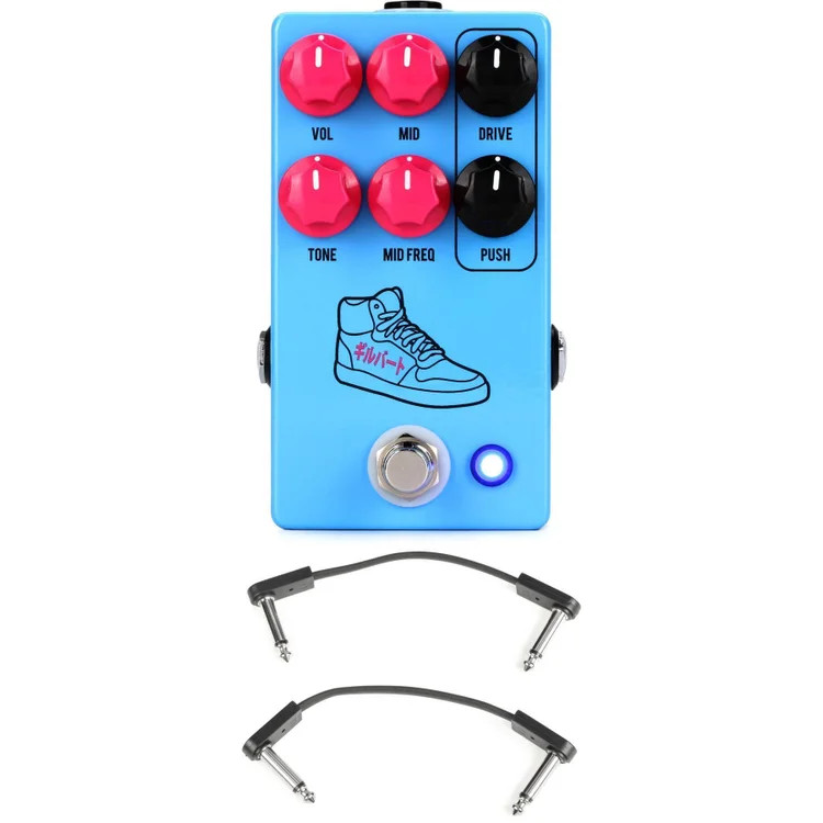 JHS PG-14 Paul Gilbert Signature Distortion Pedal with EBS Patch Cables