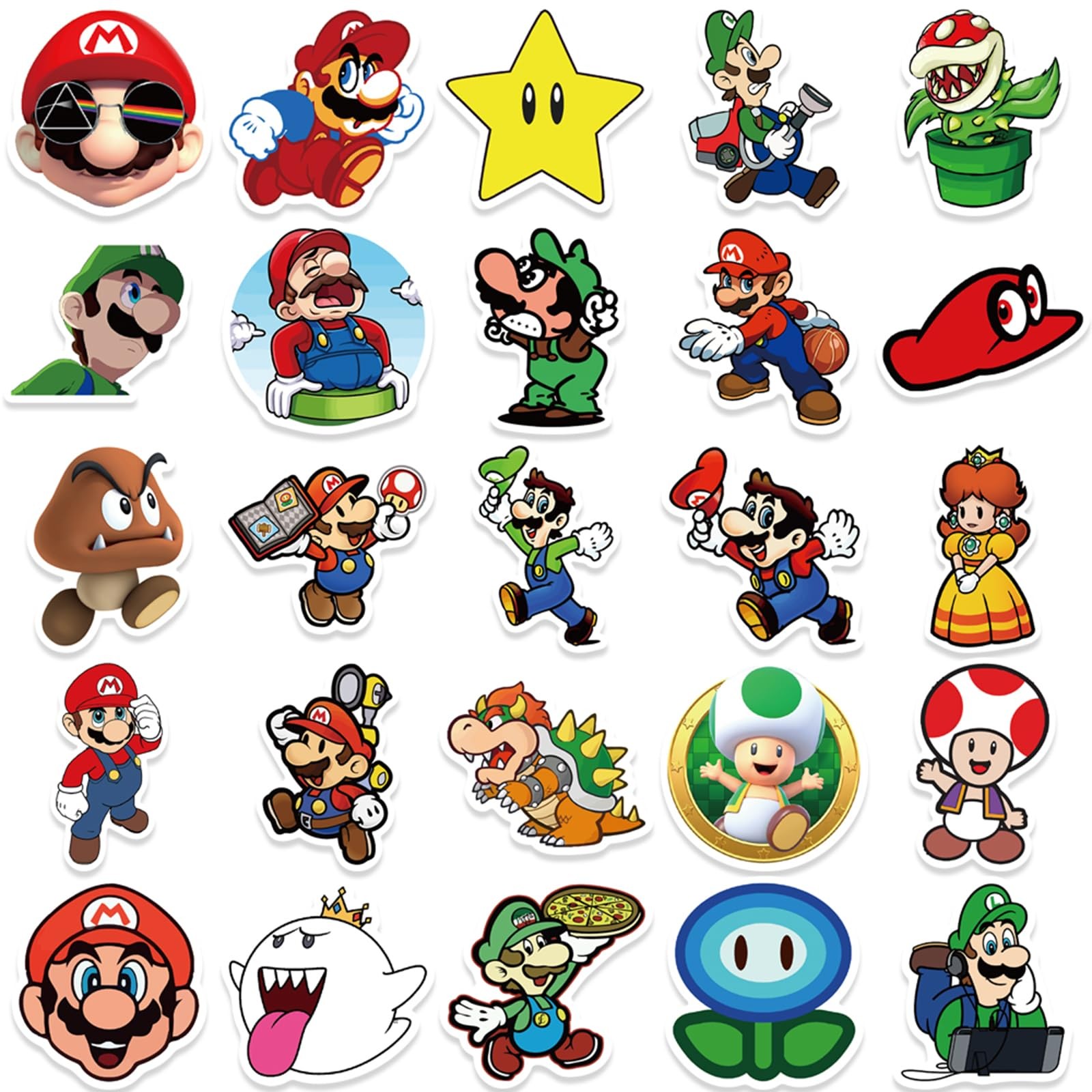 100 Pcs Game Mario Stickers Mla100sl