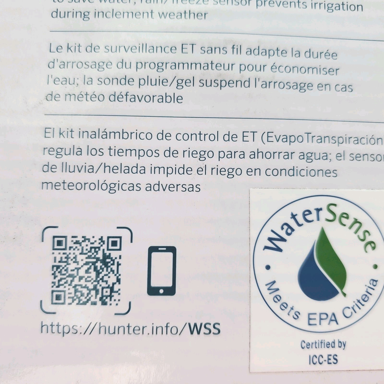 Hunter WSS-SEN Wireless Solar Sync Rain Sensor Kit