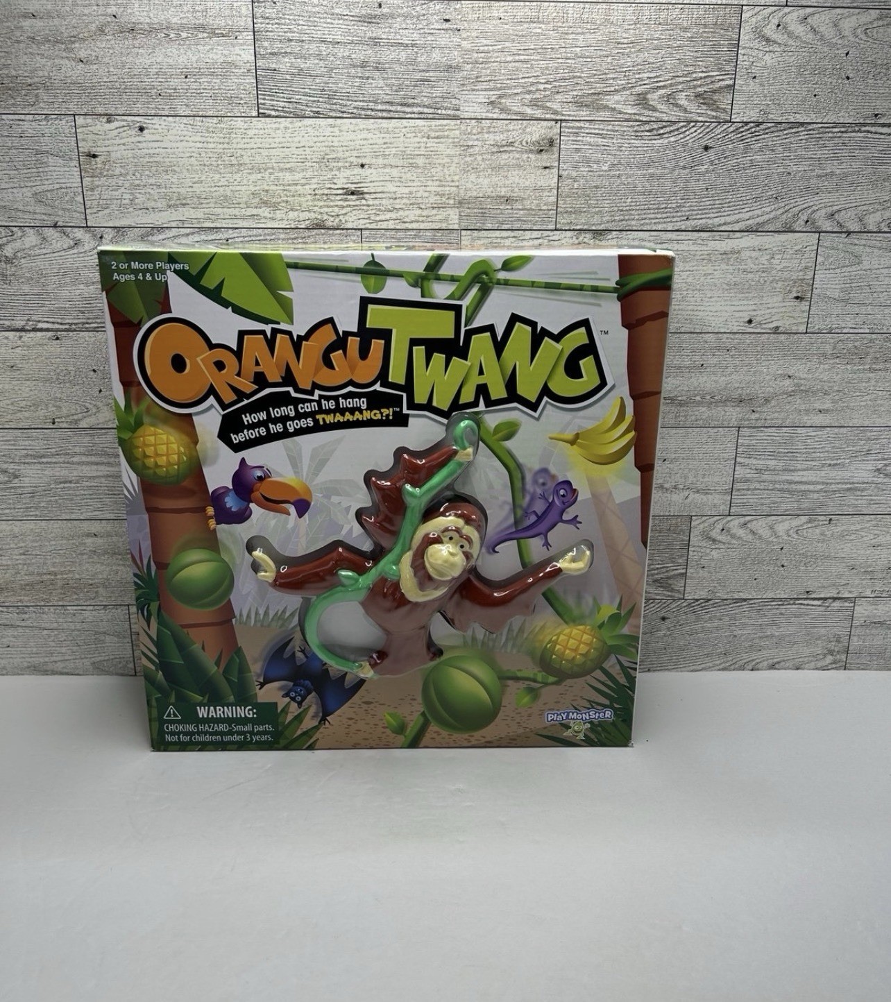 Orangutwang Kids Game How Long Can He Hang Before He Goes Twaaang? 2+ Kids Four+
