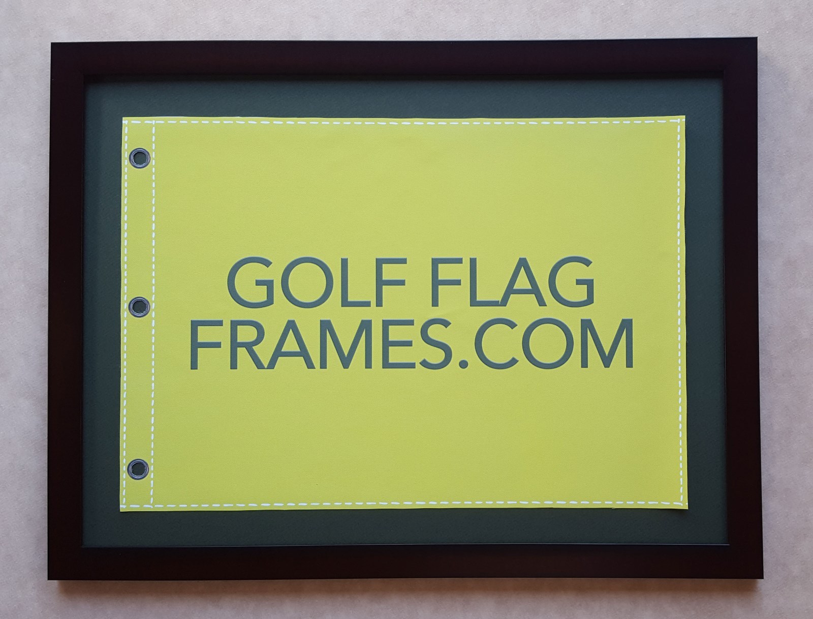 16x20 Brown Flag Frame, brn-002, holds 13x17 Masters Flag; Flag not incl