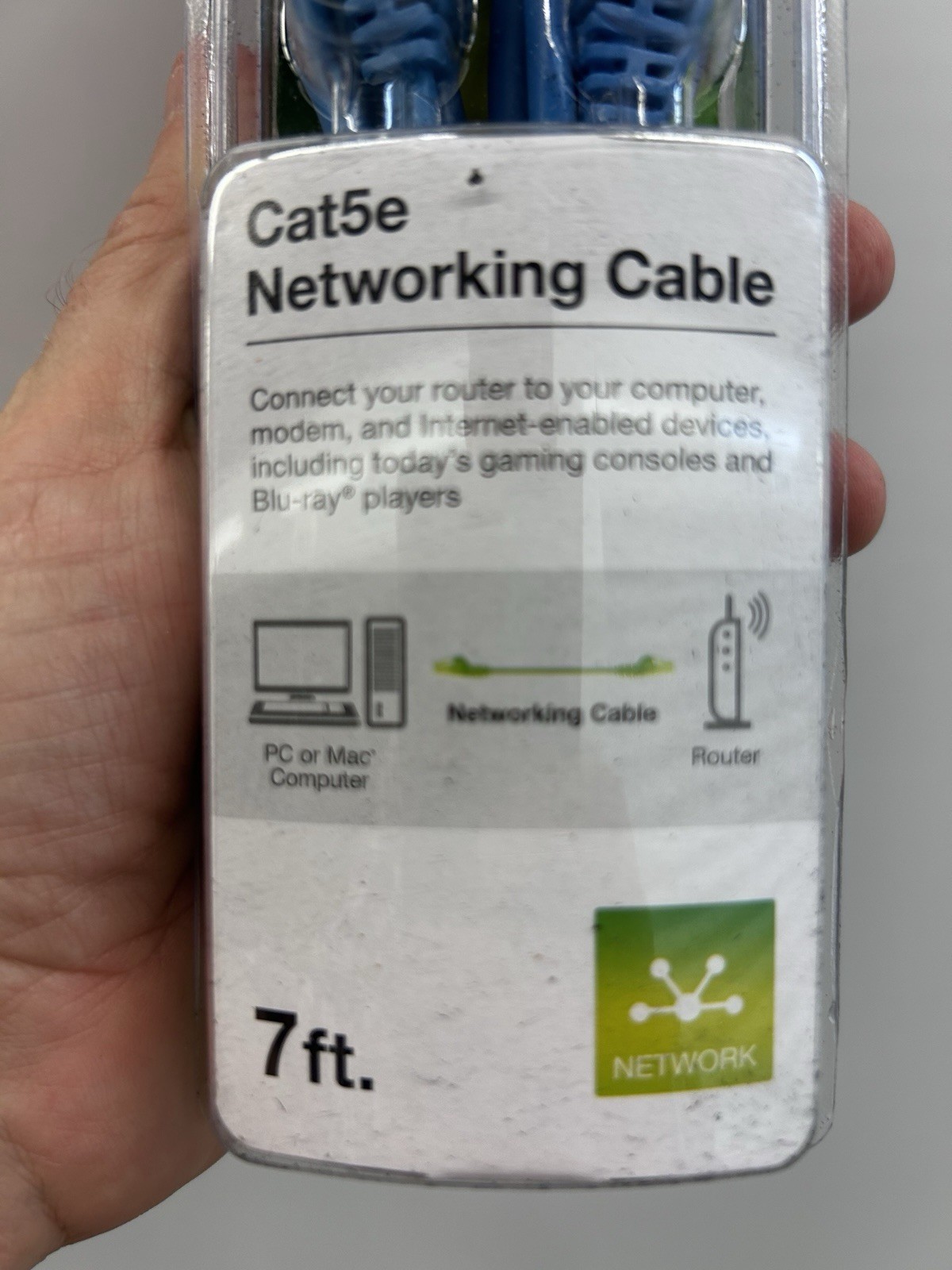 Belkin CAT5e Networking Cable Blue 7 Ft. Brand New T1