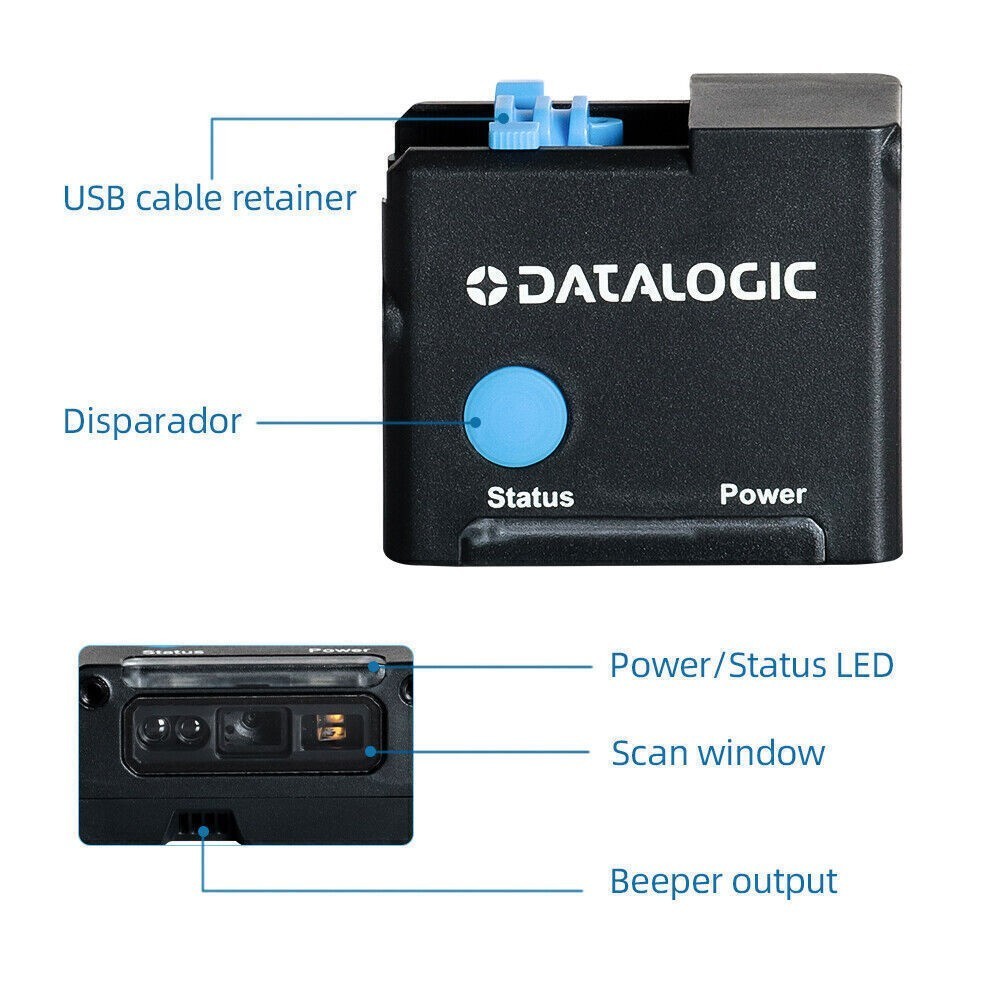 Datalogic GFS4520-BKK1-RED 1D 2D Fixed Modules Barcode Scanner with USB Cable