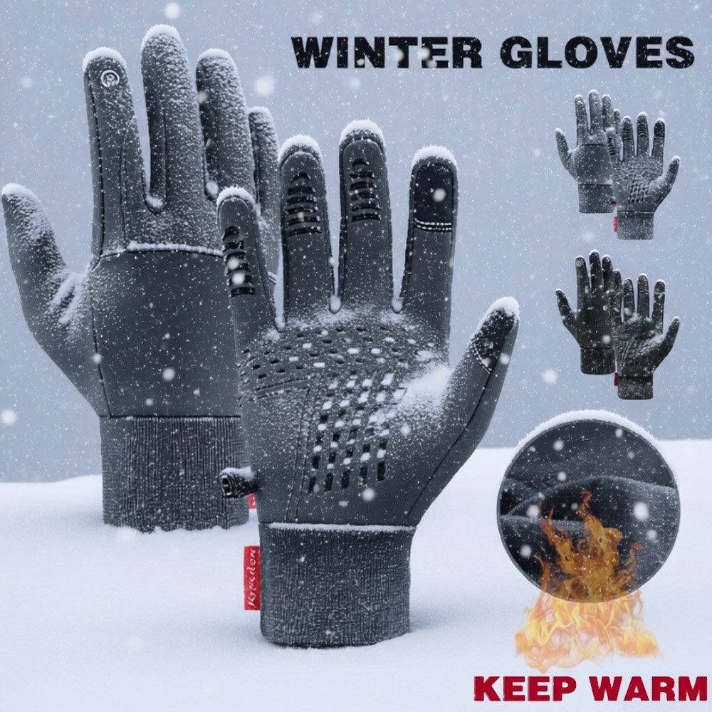Winter Gloves Touch Screen Non-slip Thermal Windproof Warm Gifts for Men & Women