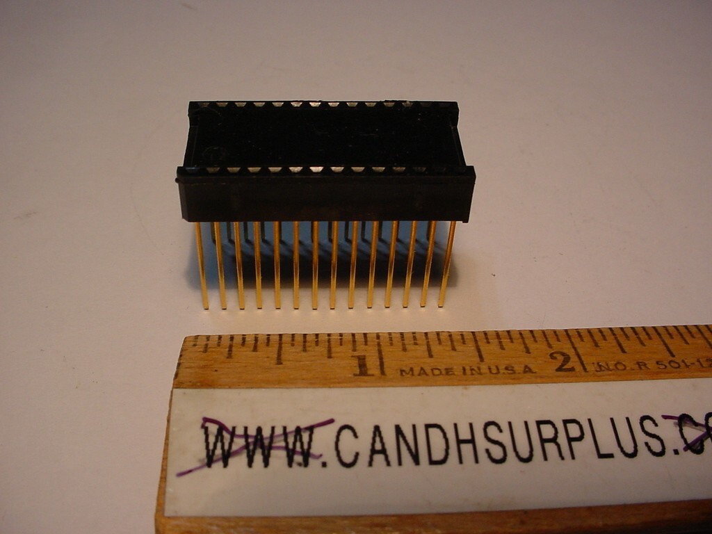 ECC #CA-28S-103WW, lot of 12pcs.  28 pin dip IC socket lot of 180pcs