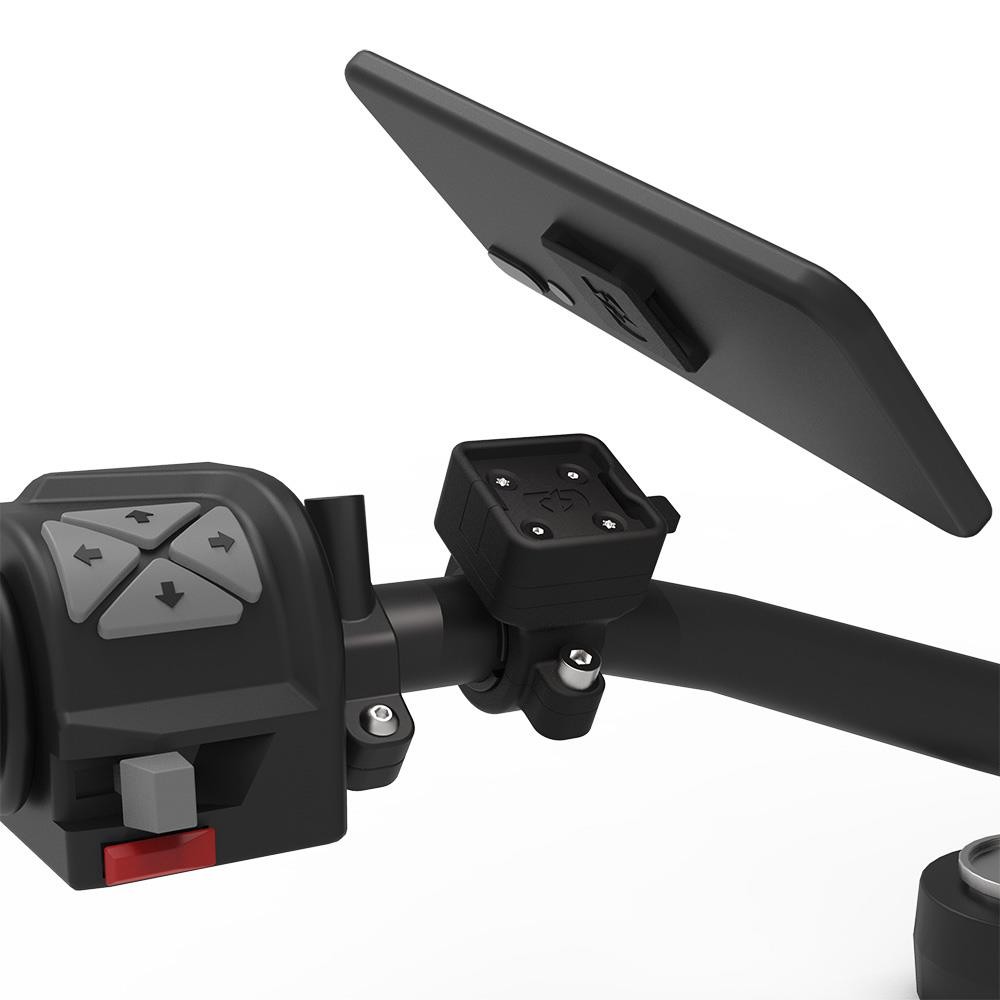 Oxford CLIQR Motorcycle Phone Holder Handlebar Clamp Bike Mount 22.1mm (OX850)