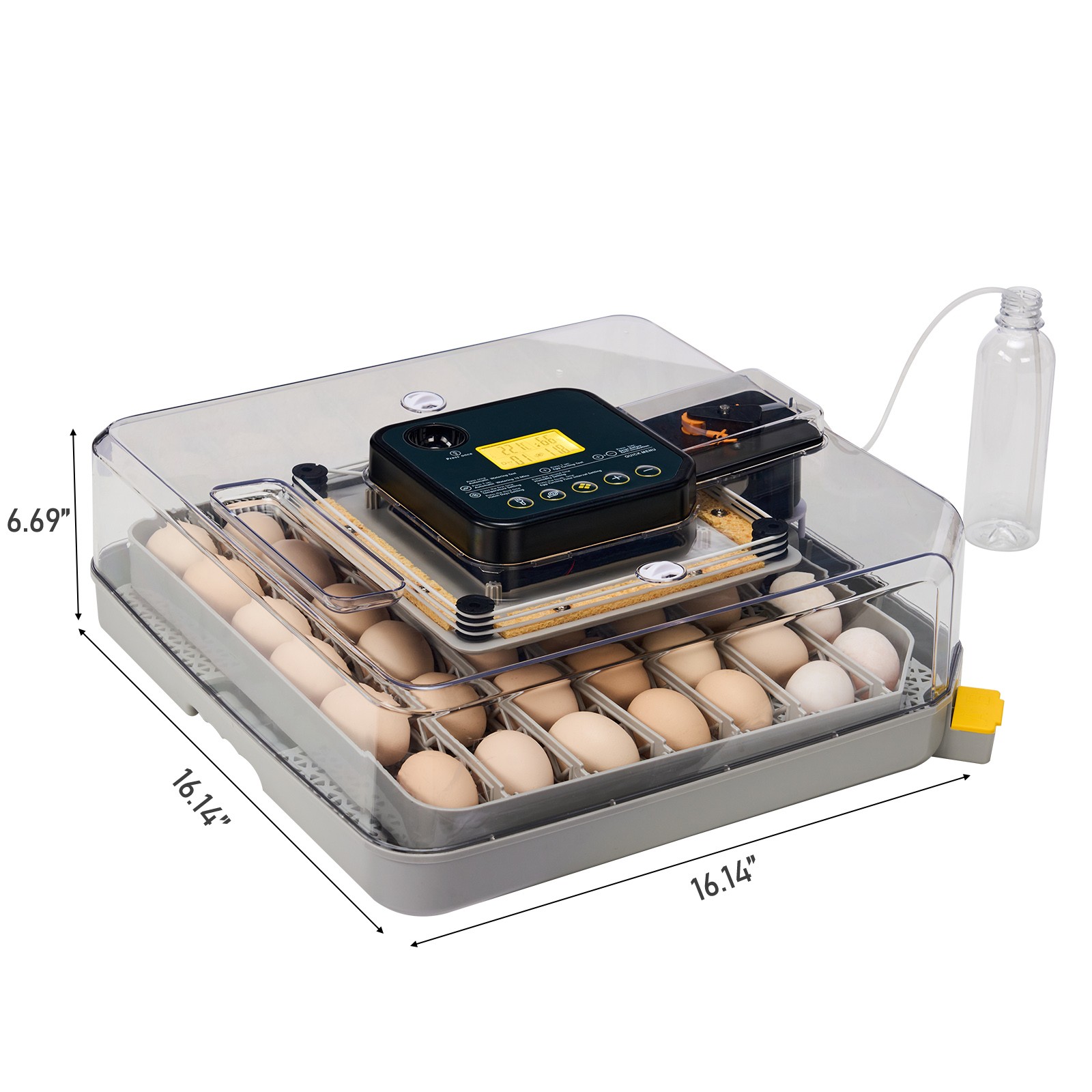 48H Pro 48-Egg Incubator 110V 85W, Fully Automatic Egg Turner, LED Egg Candler~