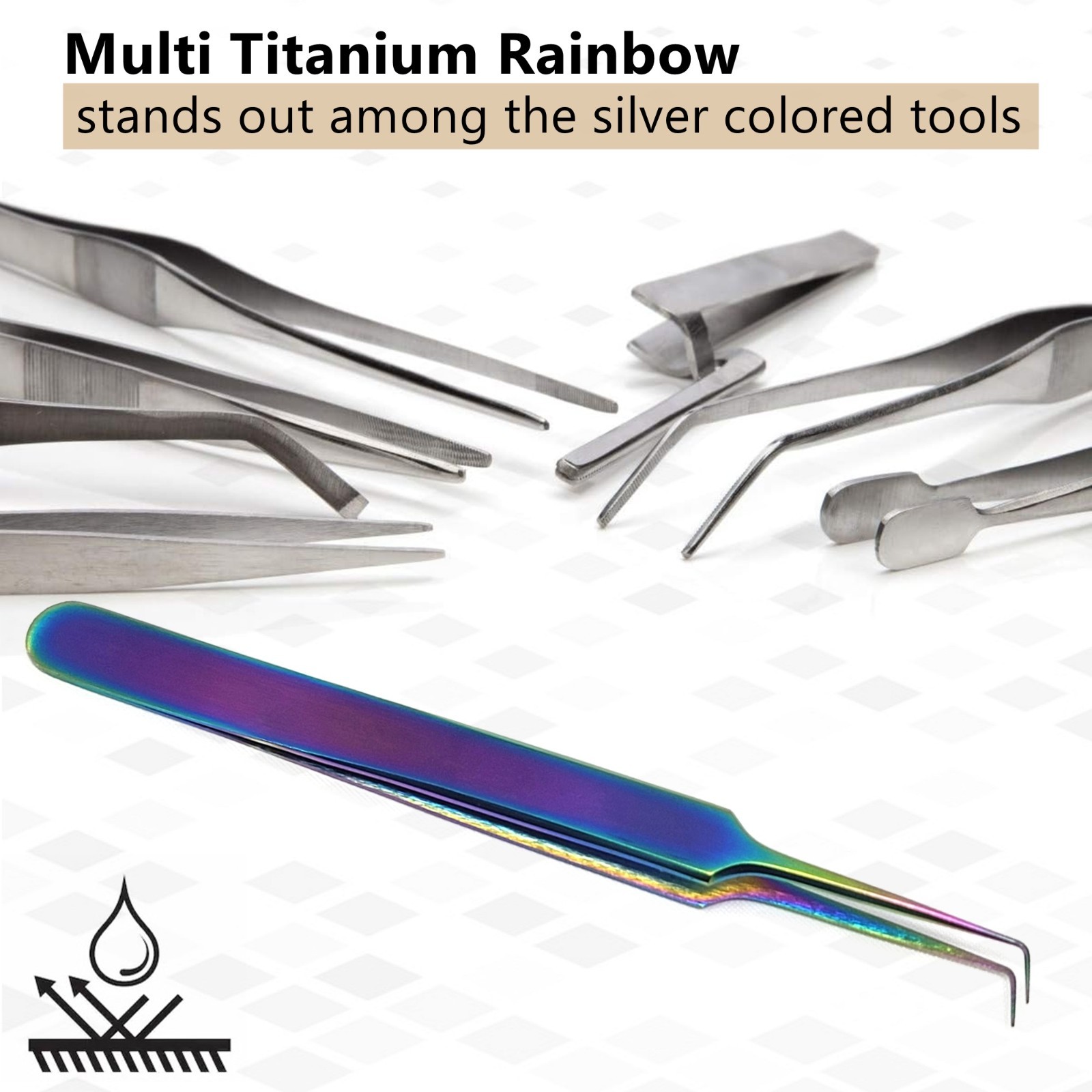 Eyelash Extensions Tweezers Fine Precision Tip Needle Point