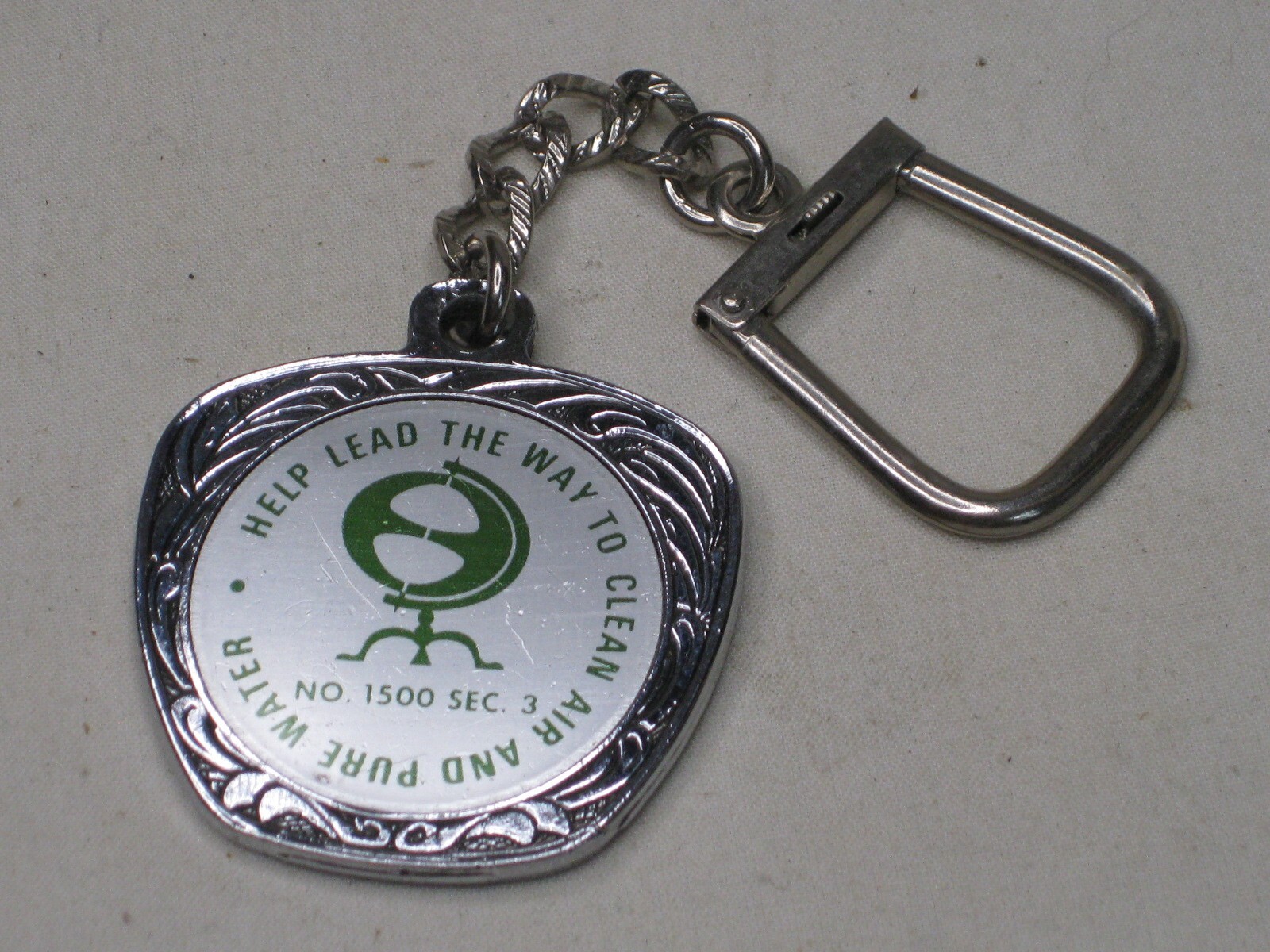 rare vintage PARK U.S.A NO. 1500 SEC. 3 HELP LEAD WAY CLEAN AIR WATER FOB tag