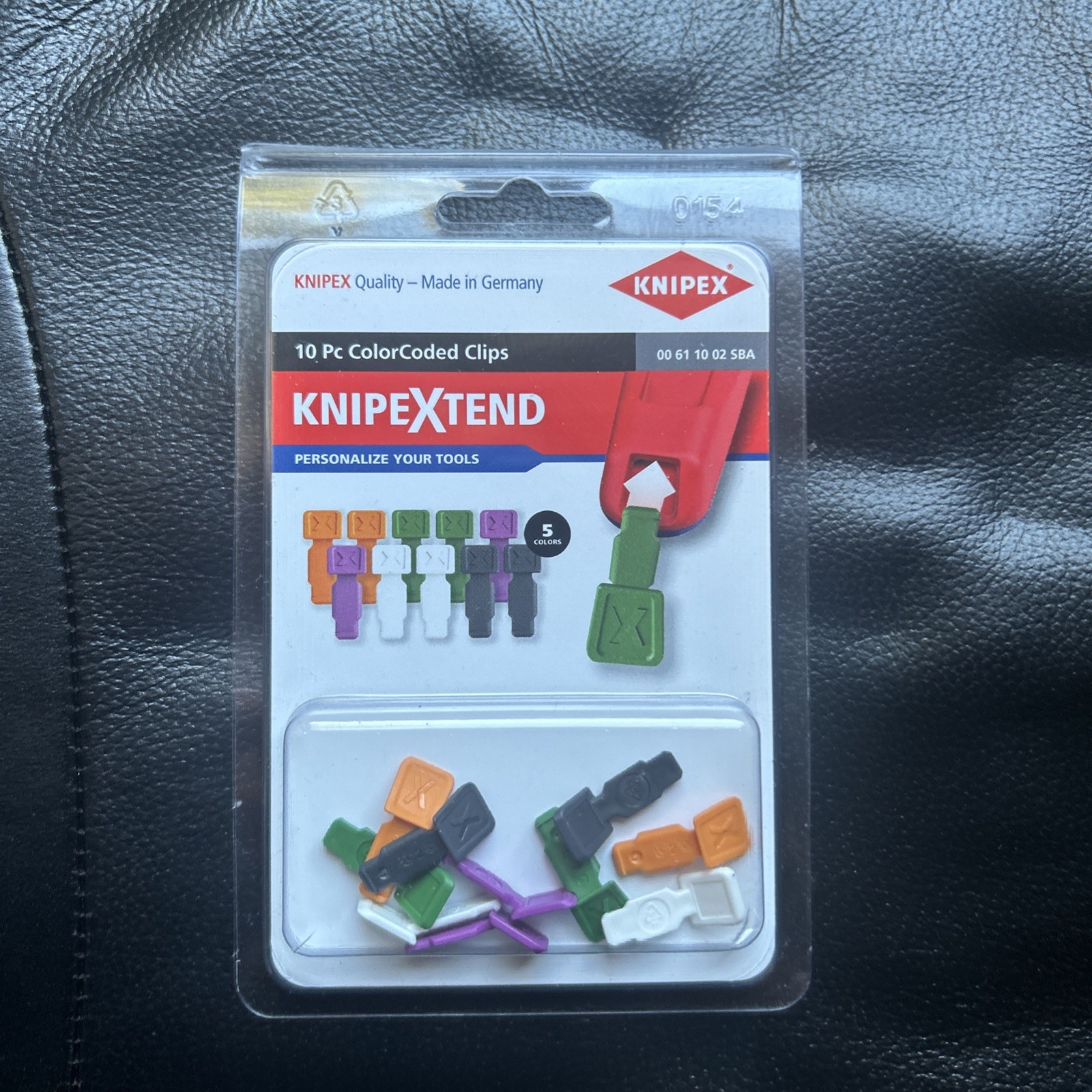 Knipex Multi Colour Coded Clips 10 Piece For Pliers. KNIPEXtend Comfort Handles