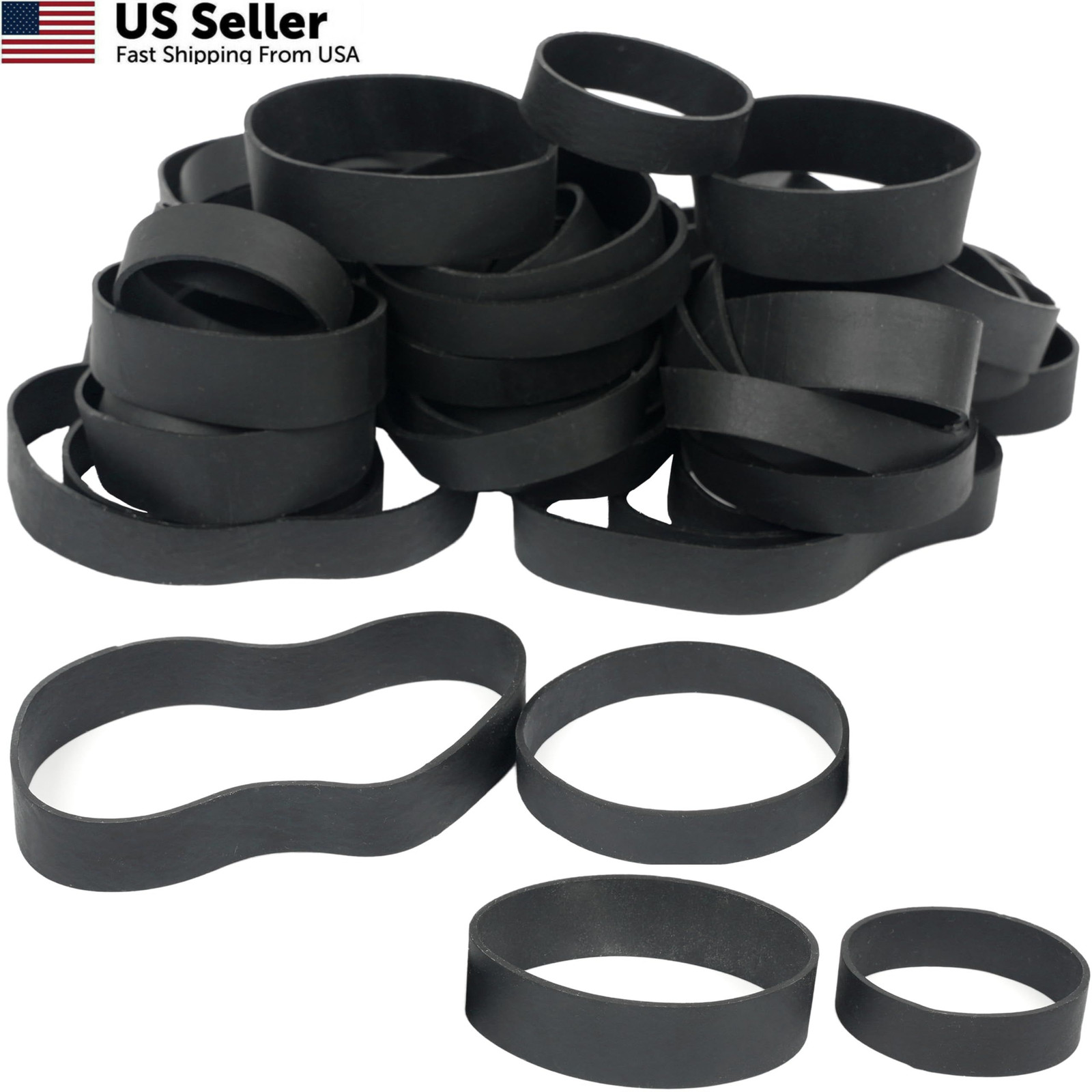 HAIDIBAO-Rubber Bands Assorted Sizes Black Mixed wide Elastic for