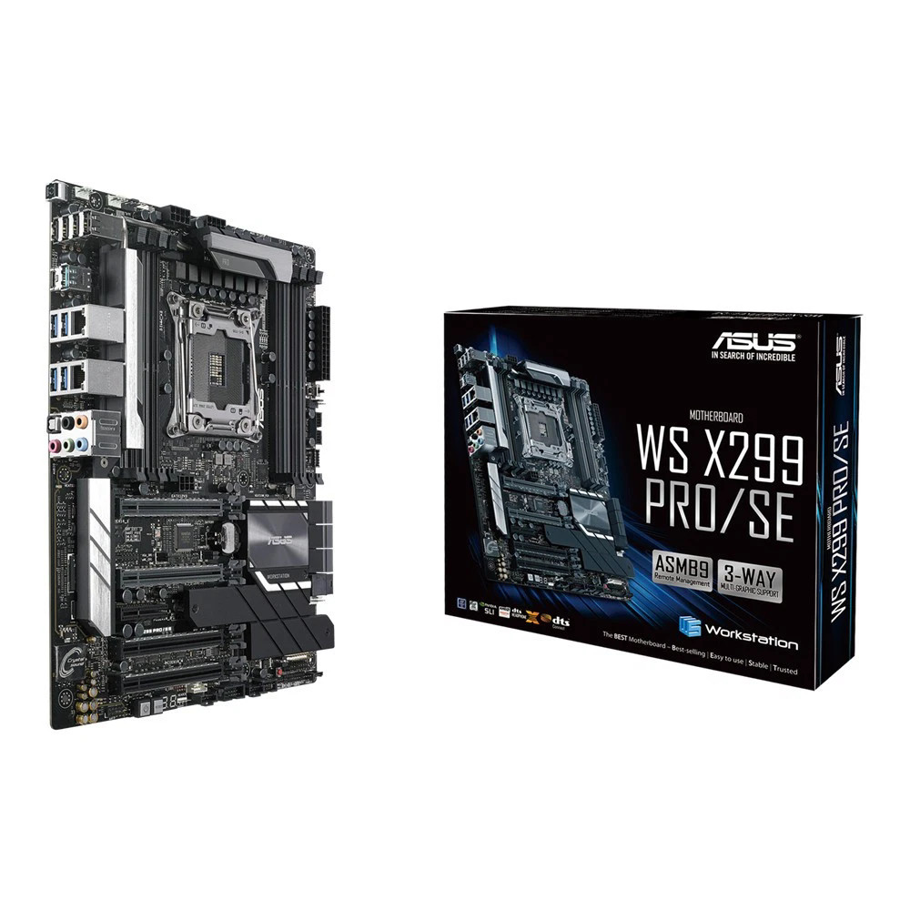 NEW Asus WS X299 PRO/SE LGA2066 DDR4 IMPI BMC LAN M.2 U.2 Motherboard With BOX