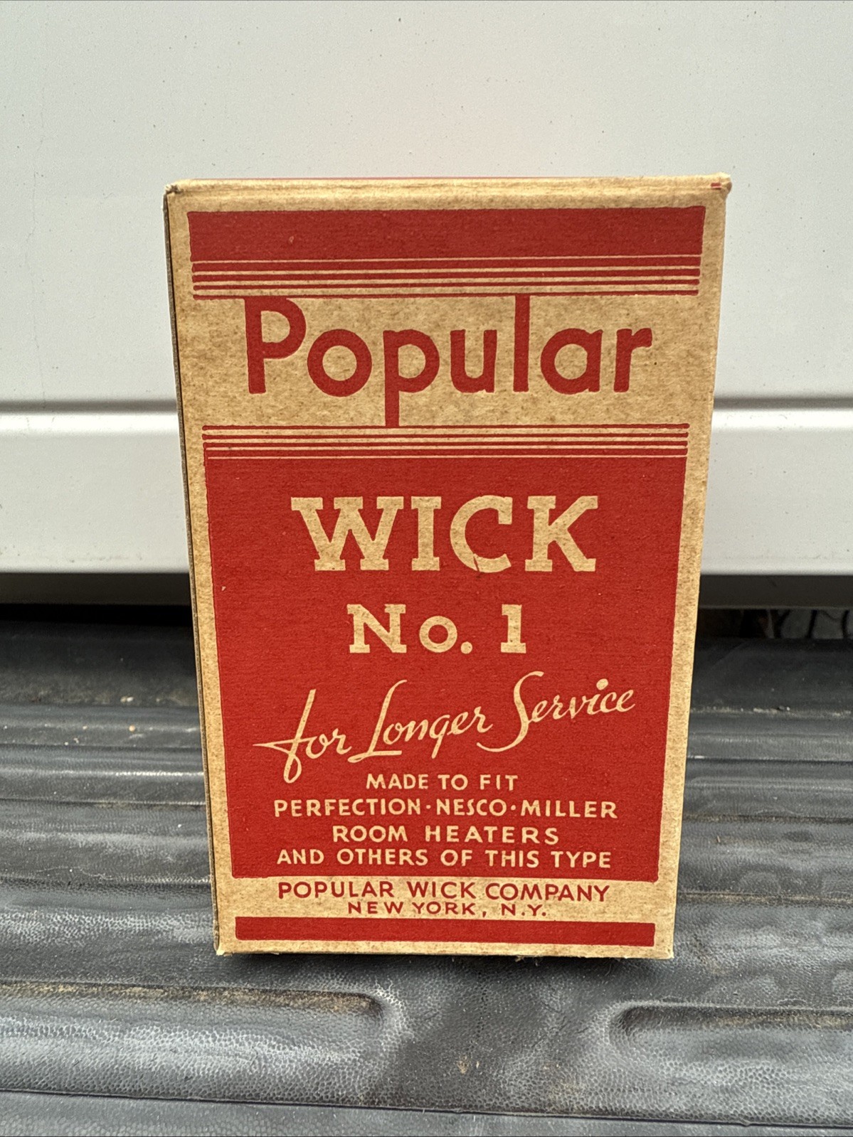 NOS Popular Wick No.1 Heater Wick Fits Perfection Nesco Miller Room Heaters B18