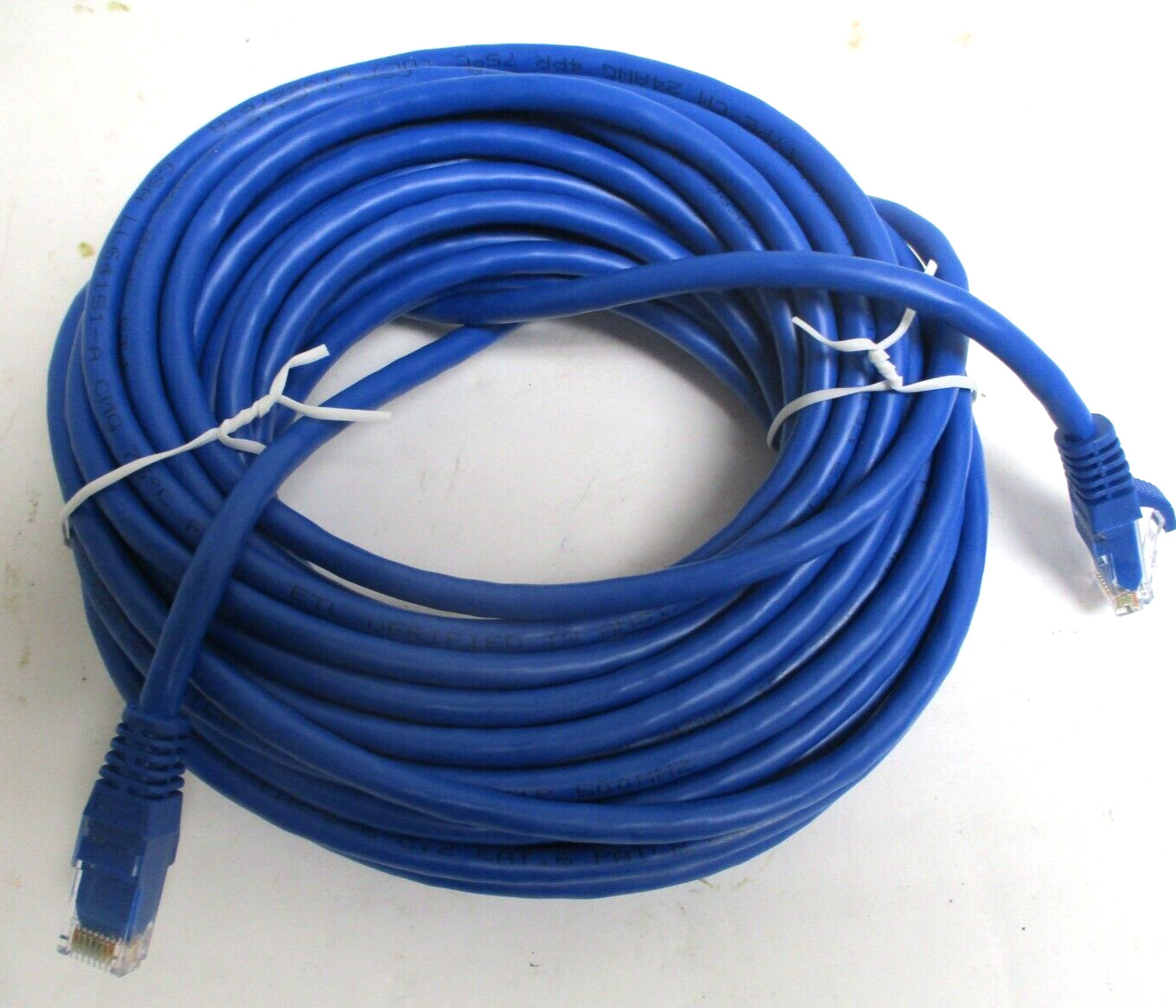 LEGRAND, 576-110-035 , VS-35FT-BLUE-SNAGLESS-C6-CM CABLE , LOT OF 25 , SURPLUS