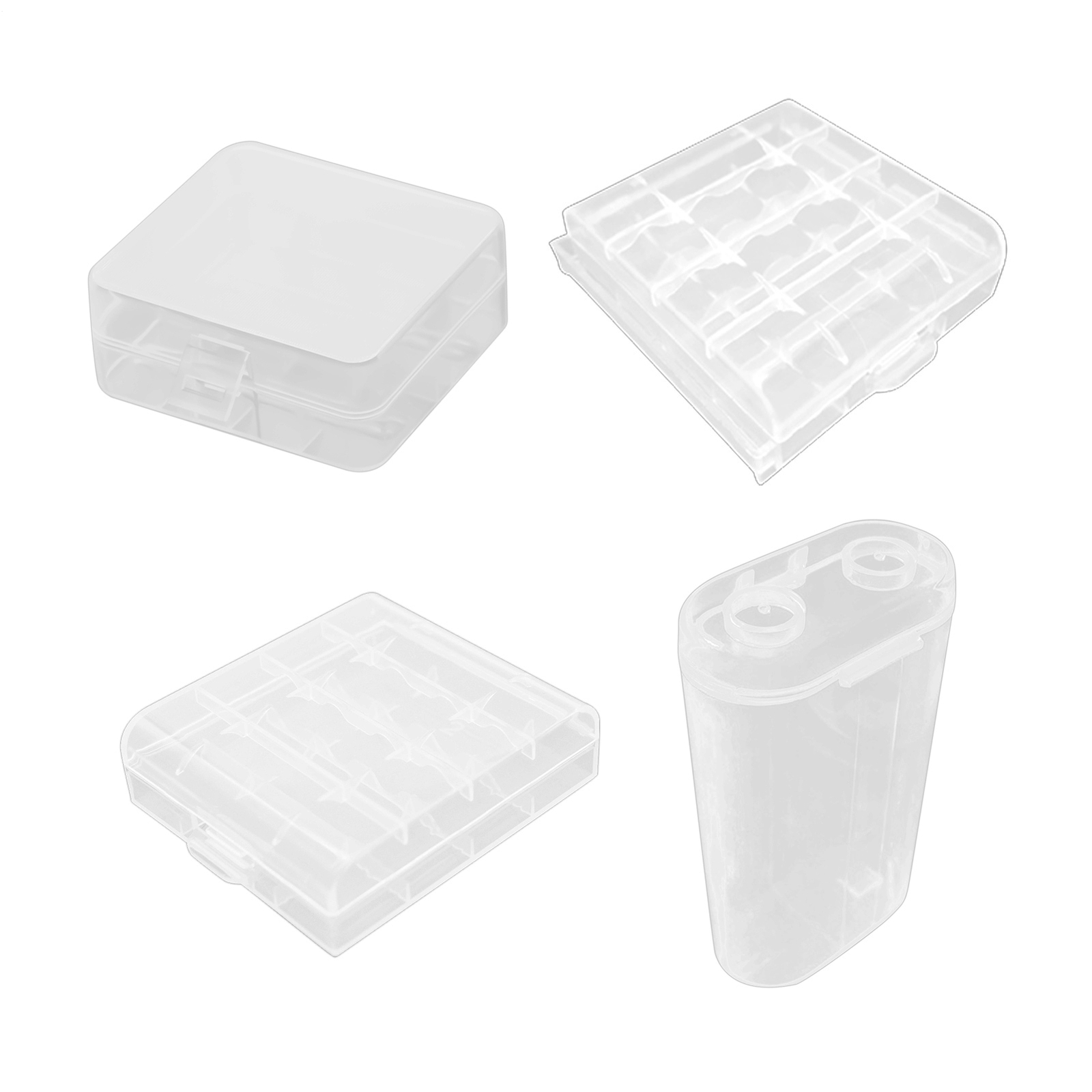 Battery Storage Case Box Organizer Holder Portable Storage Case Holder With Lid