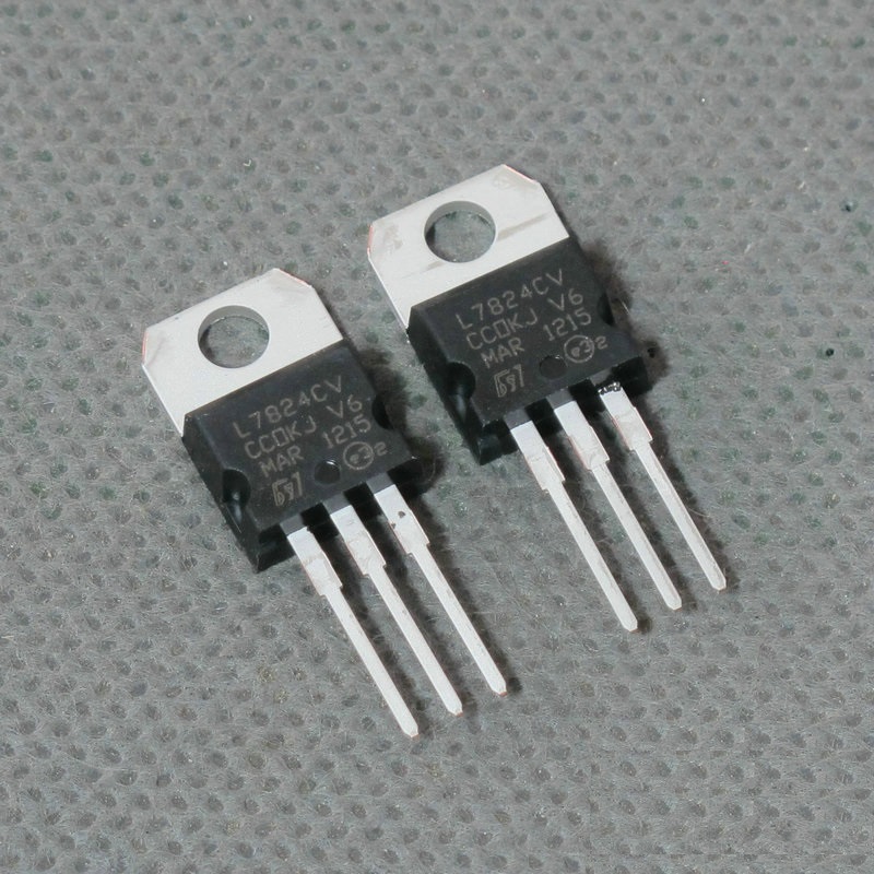 10PCS L7824CV L7824 7824 IC REG LDO 24V 1.5A TO220 New S3