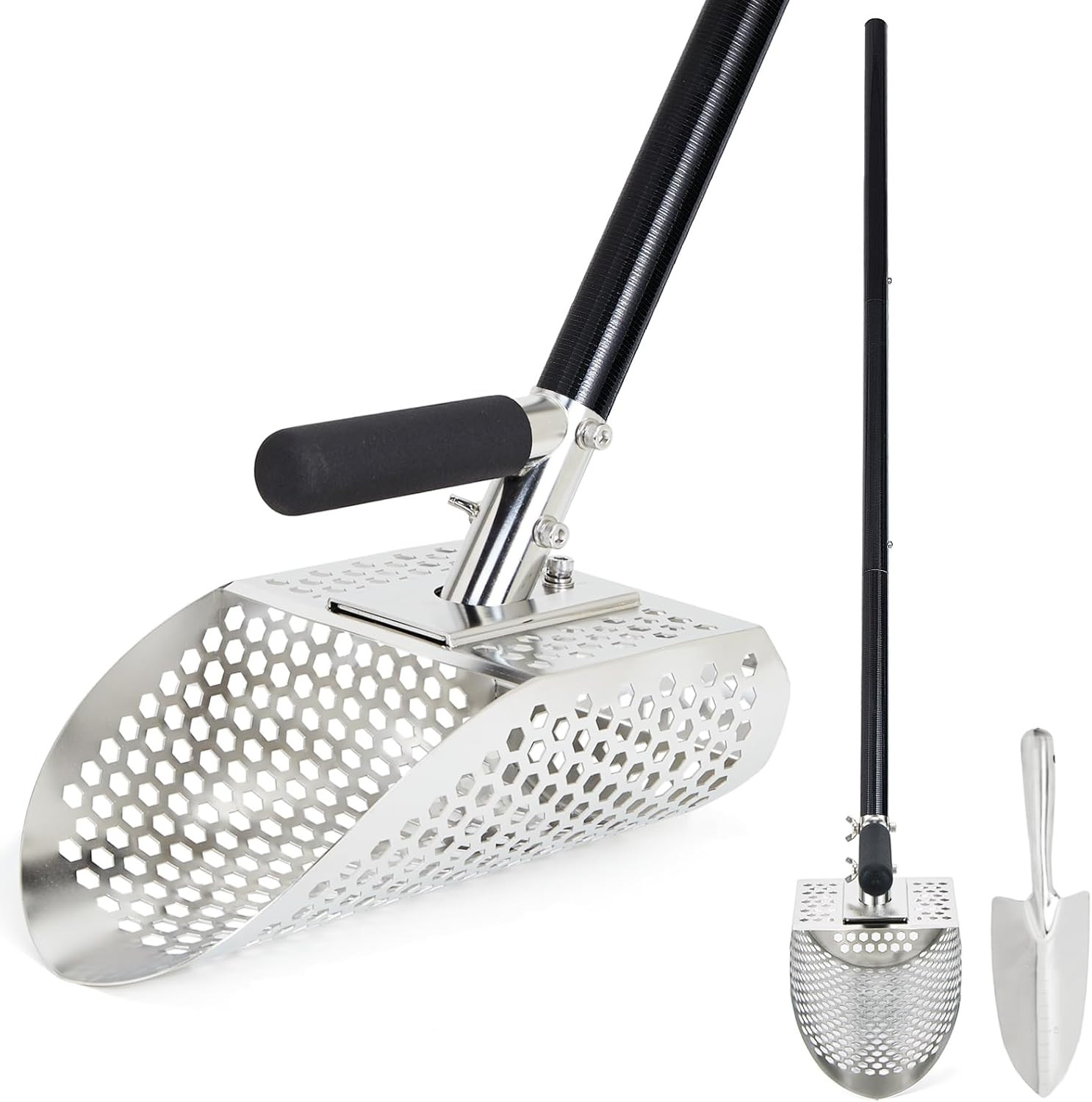 Sand Scoop for Metal Detecting, Stainless Steel Metal Detector Scoop, Metal Dete