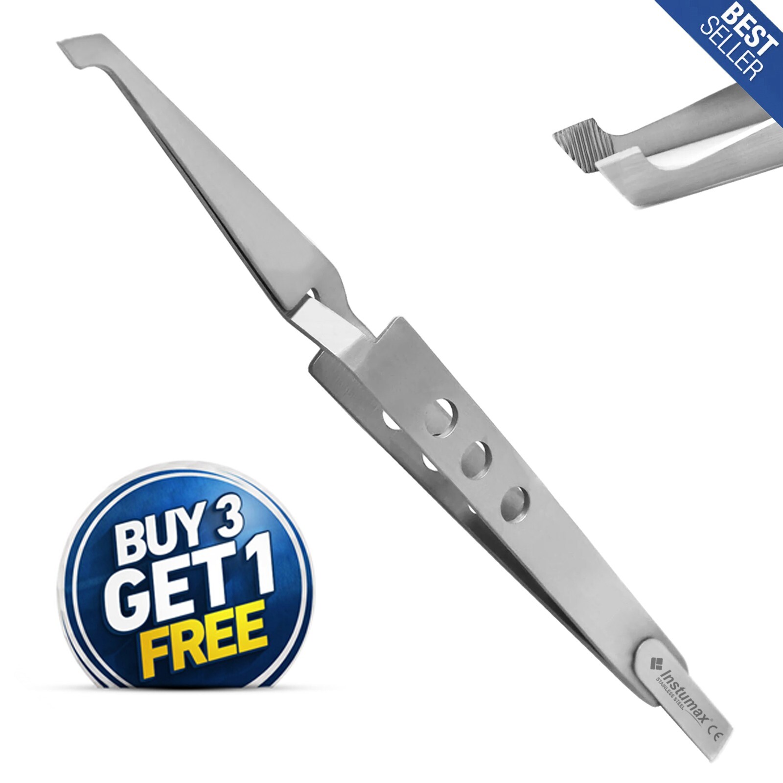 New Ortho Bracket Tweezers Hole Grip Reverse Action Bonding Holding Placer