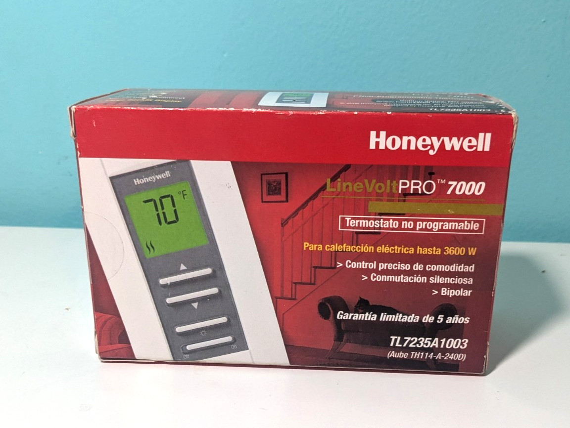 Honeywell Line Volt PRO 7000 TL7235A1003 Electric Heat Thermostat New Sealed Box
