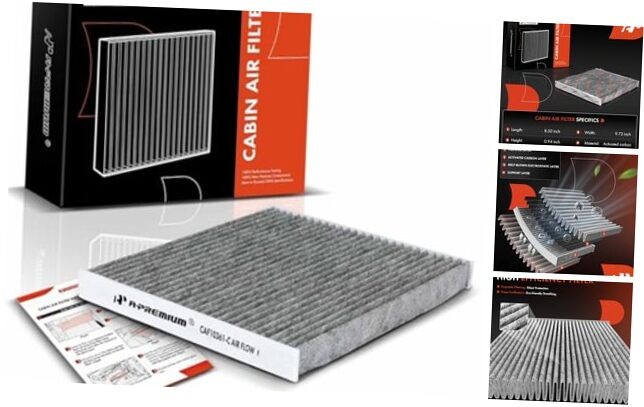 Cabin Air Filter with Activated Carbon Compatible with Chevrolet Cobalt 2005
