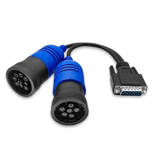 OBD 2 OBD II Y Cable DB15 to type2 9 pin and 6 pin Diagnostic Cable(J1962 DB15