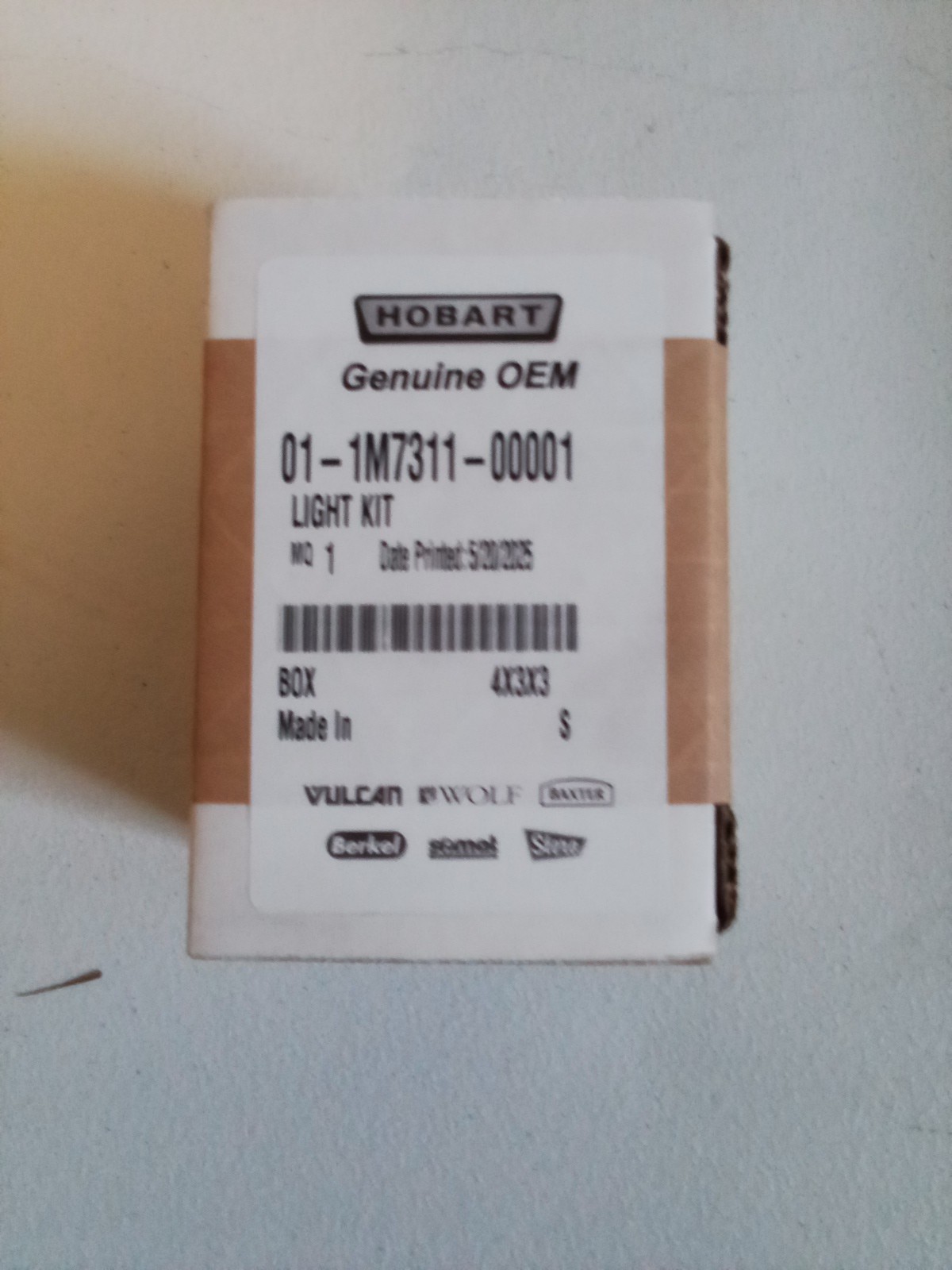 01-1M7311-00001 Hobart Light Replacement Kit - Ov310/Ov500 Ovens Genuine OEM