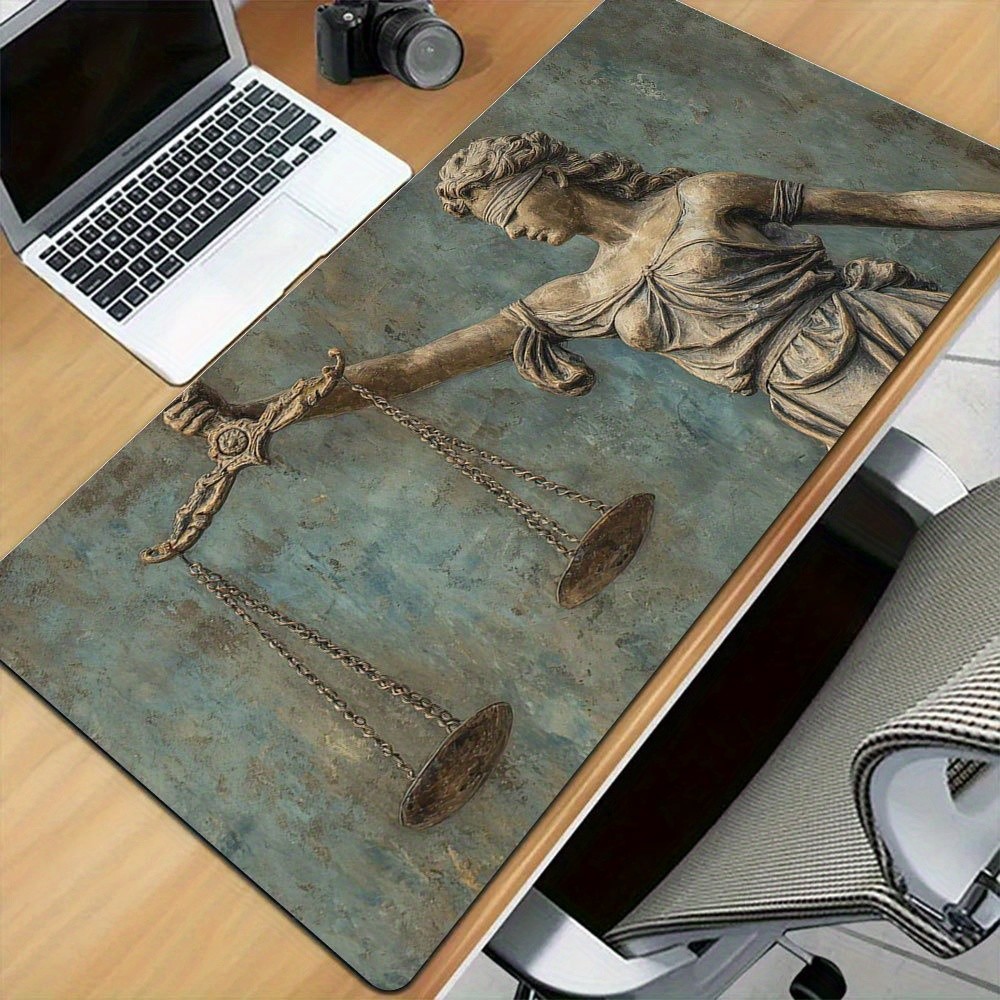 1, Justice Scale Art Lawyer Mouse Pad, Non-slip in a Variety of Sizes, Suitabl