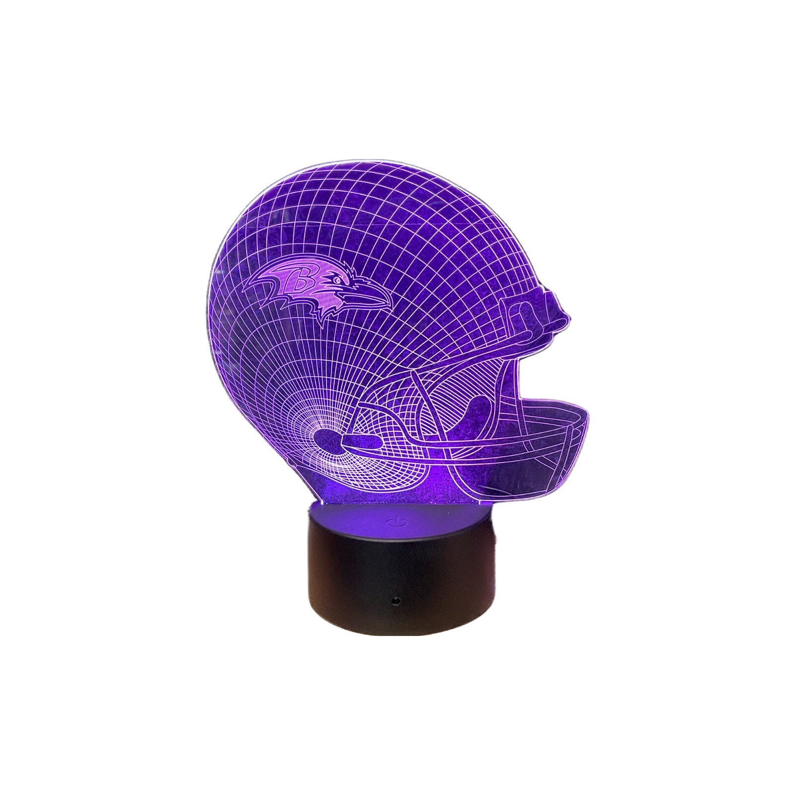 3D LED Night Light Baltimore Ravens Desk /Night Lamp. 15 Color Remote Control