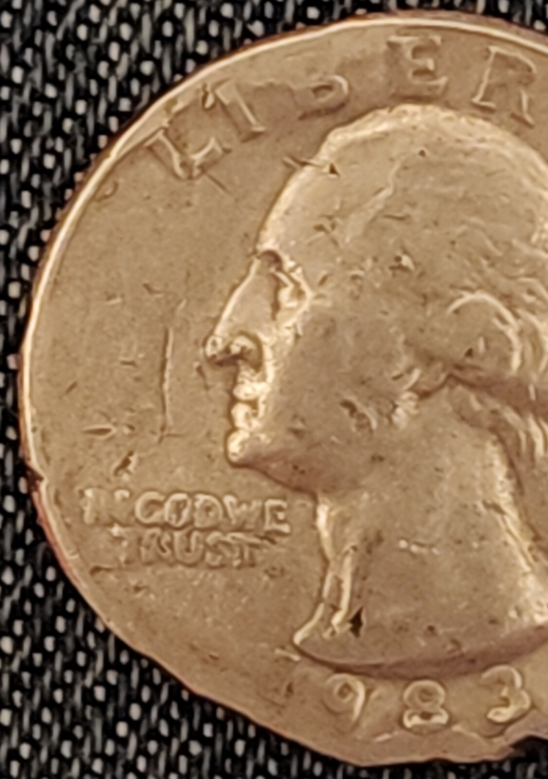 1983 D Very Rare Washington Quarter Filled In Mint Mark DDO Multiple Errors Coin