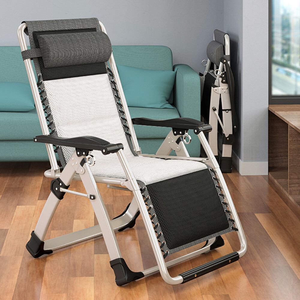NAIZEA Adults Foldable Zero Gravity Chair Reclining Lounge Chairs w/Headrest