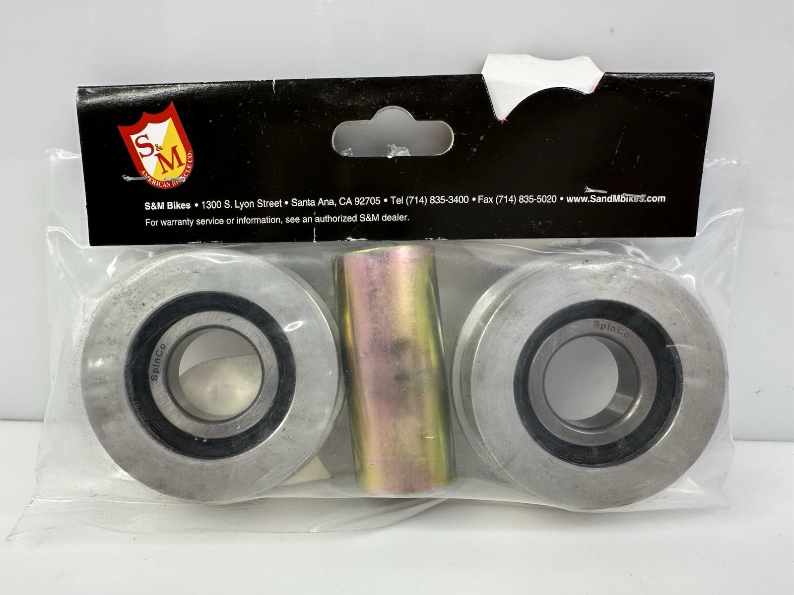 S&M Bikes American Bottom Bracket Kit 19mm Silver USA