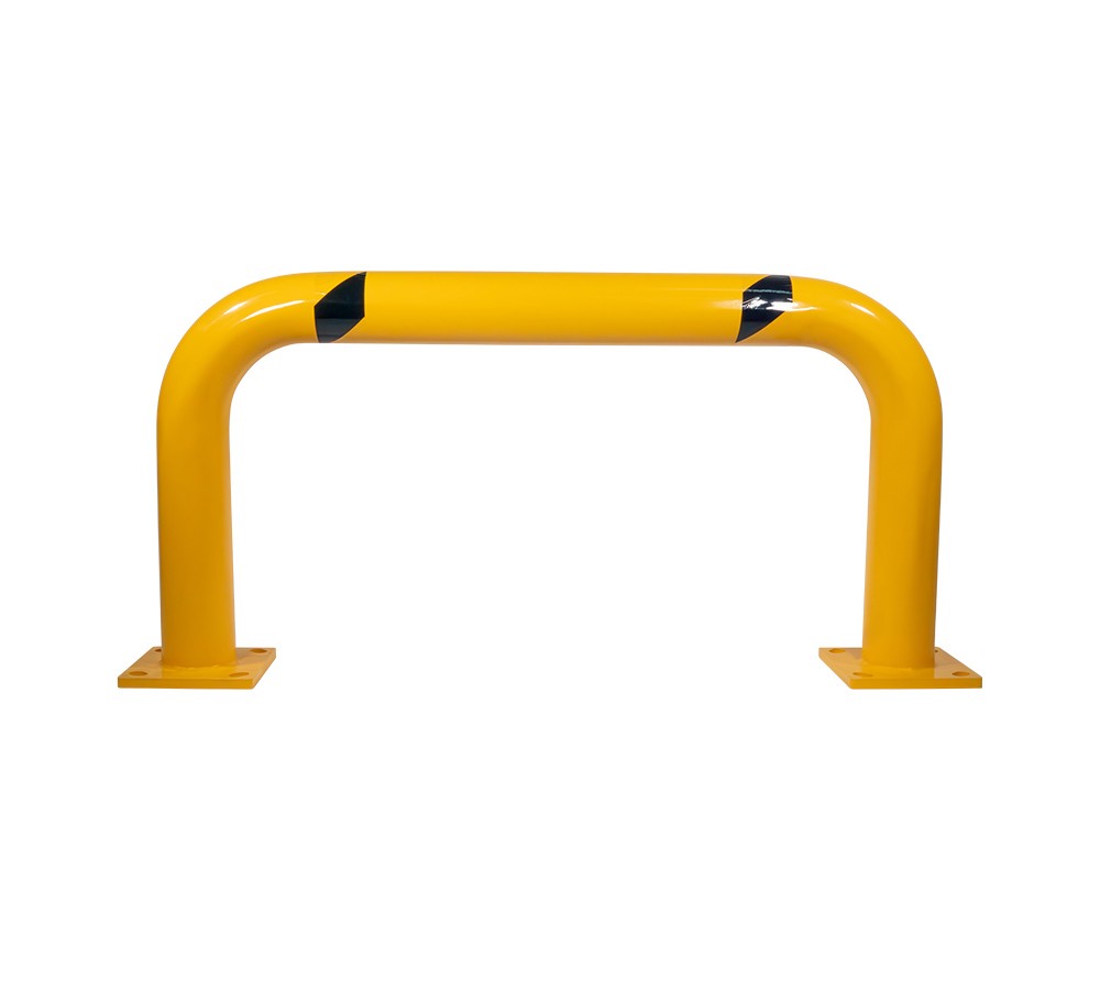 24"x48" High-Profile Steel Machine Guard Rail Safety Barrier for Warehouses