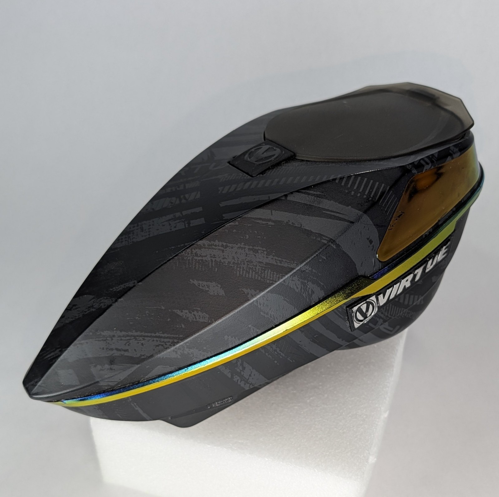 Virtue Spire IV Electronic Paintball Hopper -SE Graphic Lava -Smoke Rain Lid