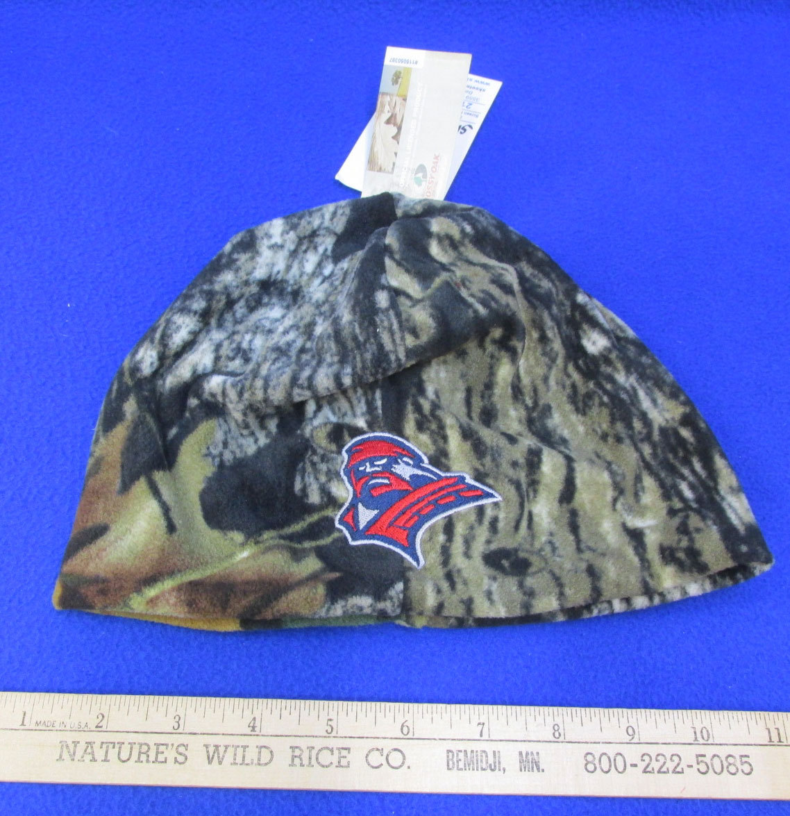 Mossy Oak Camouflage Beanie Hat Fleece Cameo Camo Lumberjack Patch Embroidered