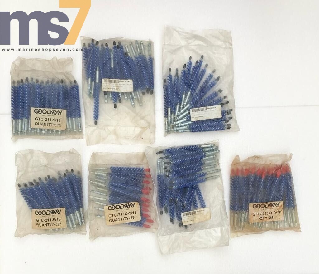 GOODWAY GTC-211Q-9/16 NYLON TUBE CLEANING BRUSHES #LOT OF 155 PCS