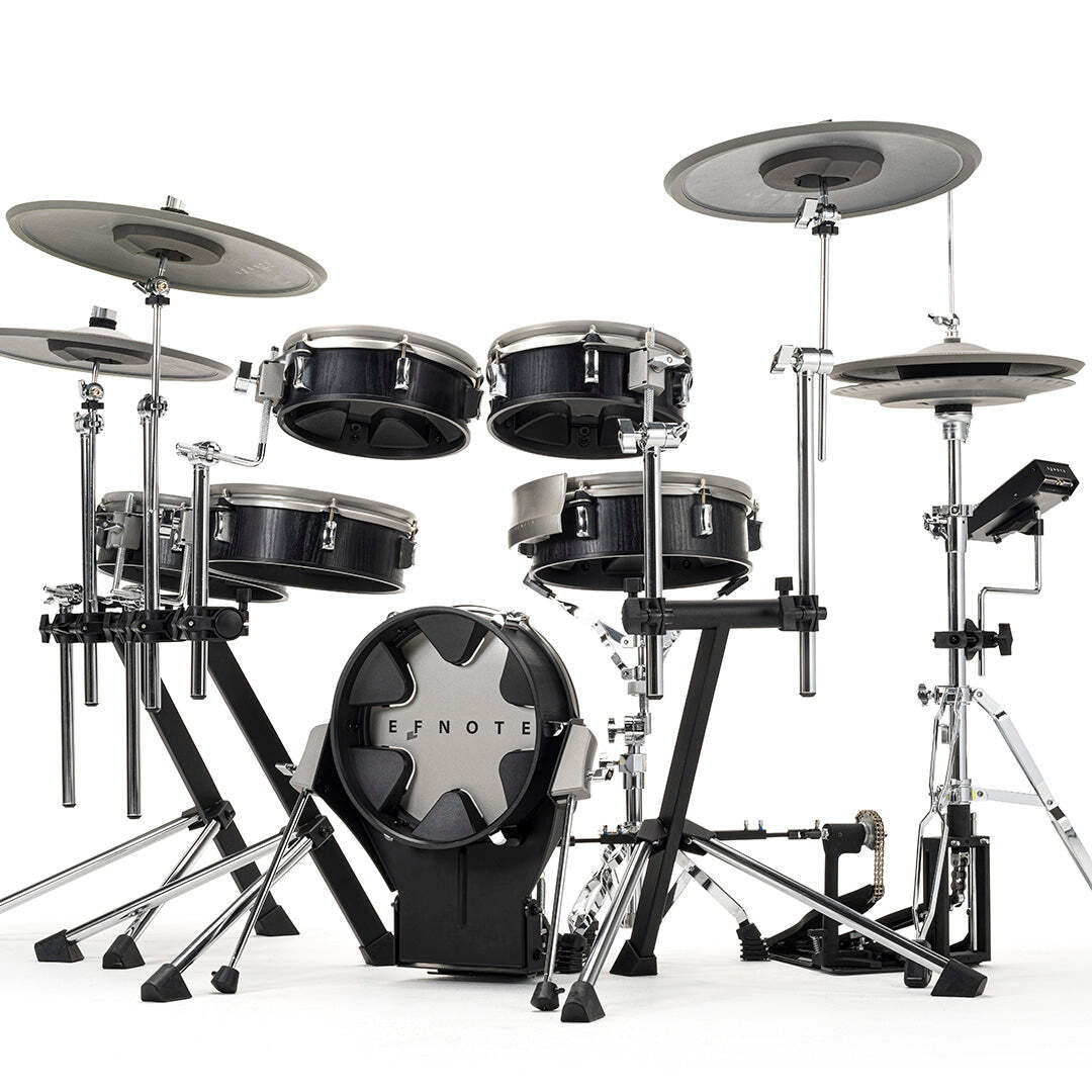 EFNOTE 3X Electronic Drum Set - Black Oak DRUM ESSENTIALS BUNDLE
