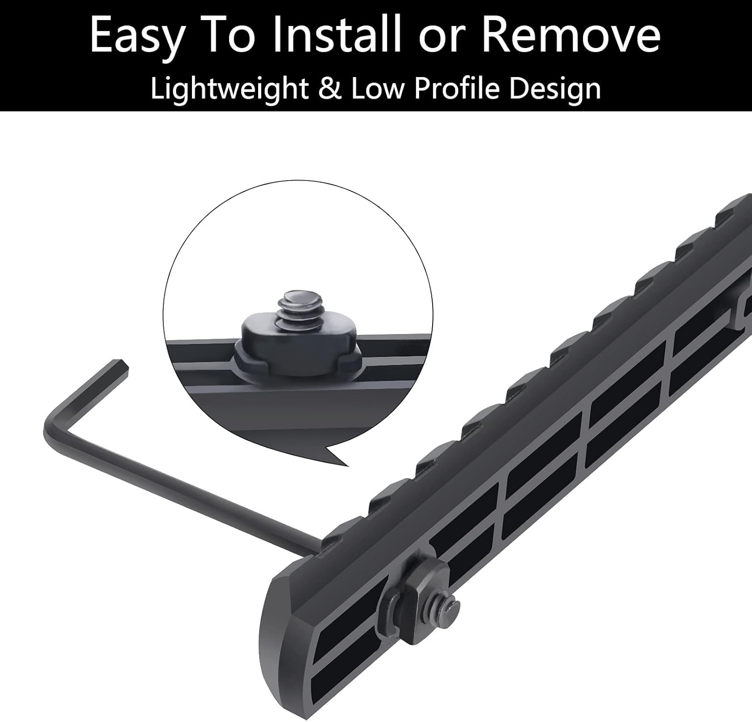 Picatinny Rail Polymer Picatinny Accessory Rail Single Picatinny Rail, 3 5 7 9 1