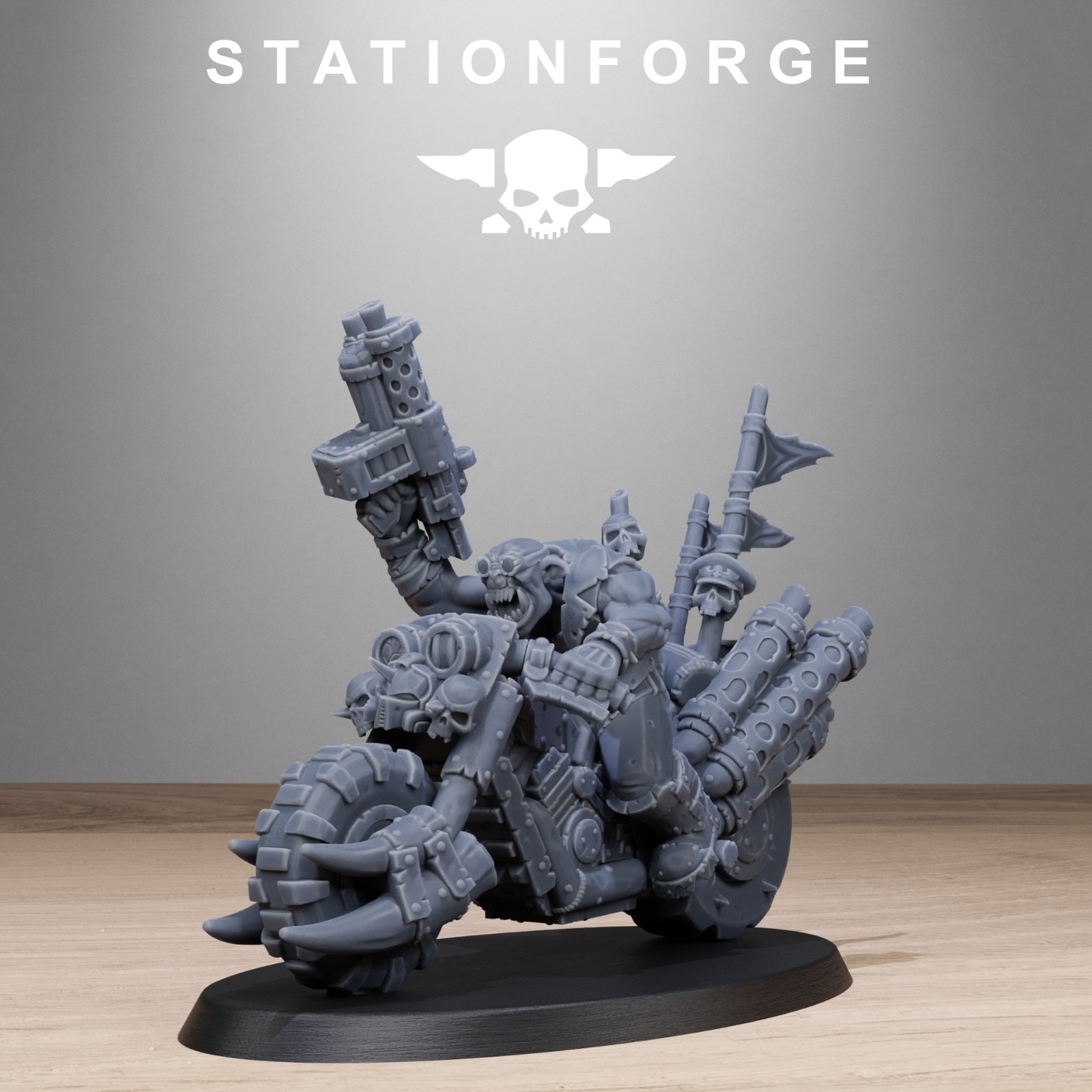 Orkaz Bikers from Station Forge 32mm scale.