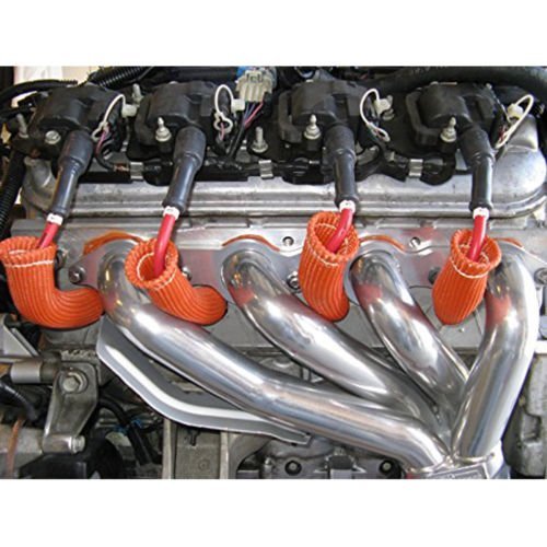 2500° High Heat Shield Engine LS Spark Plug Wire Boots Protector Sleeve Cover 8X