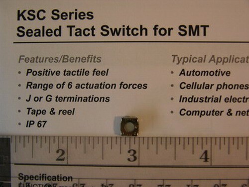 100 ITT /C&K KSC121J SPST TACT Switches