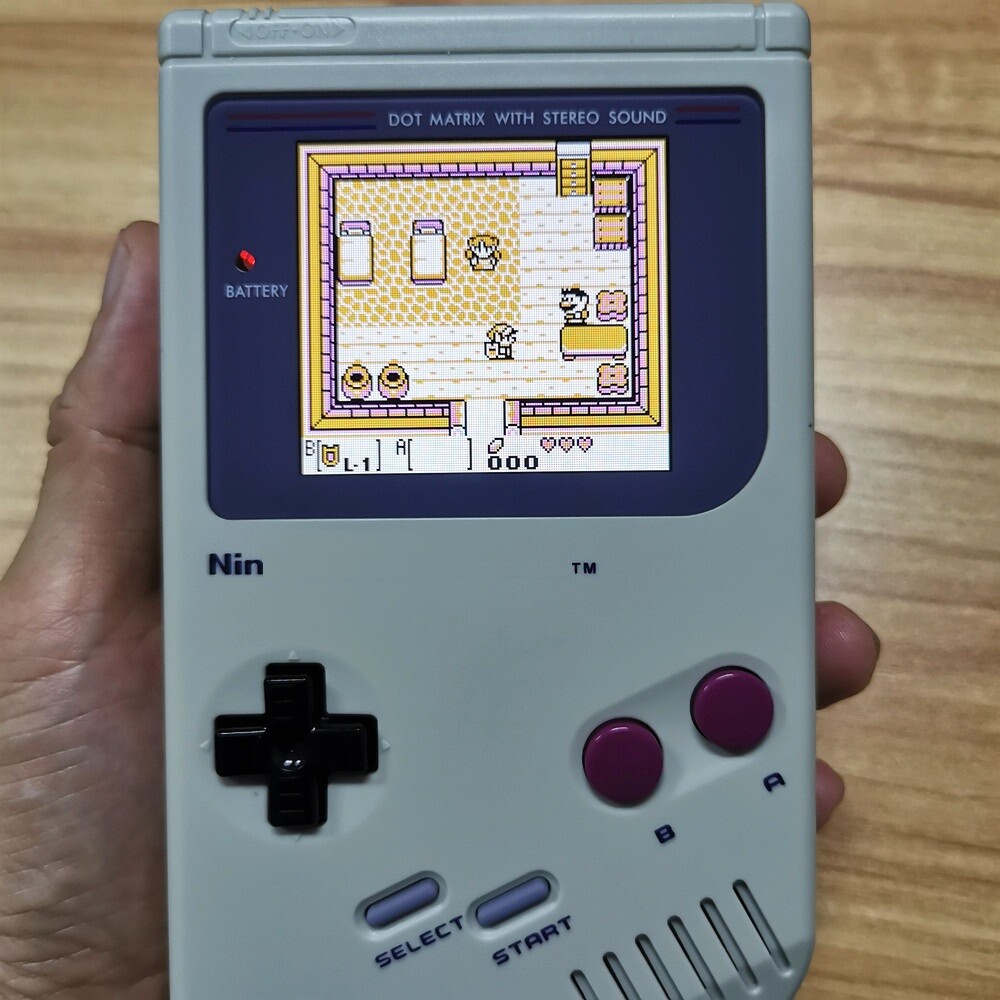 Black Lens Gameboy DMG IPS Backlight LCD Screen Retro Pixel Kits+Pre-cut Shell