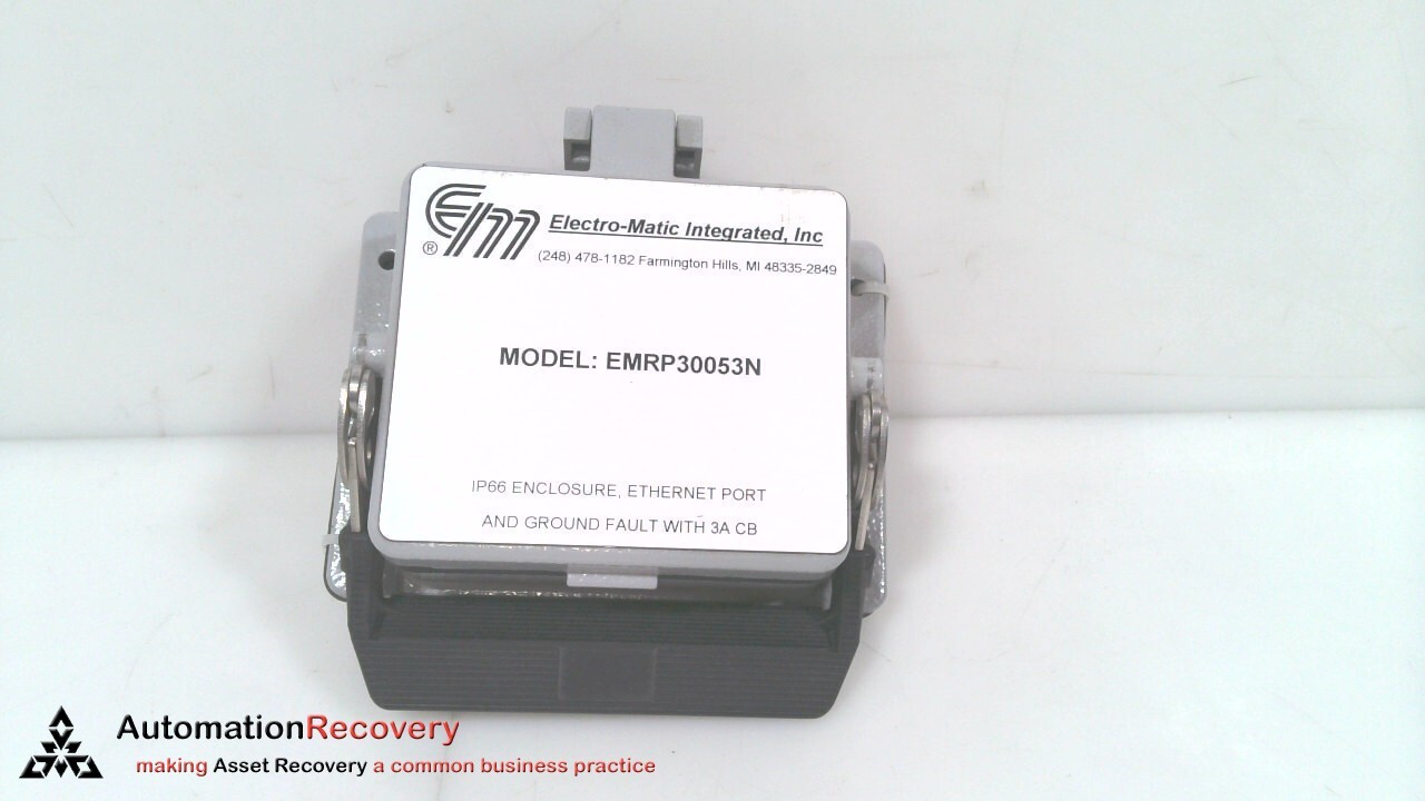 ELECTRO-MATIC INTEGRATED INC EMRP30053N REMOTE ETHERNET PORT, NEW* #326771