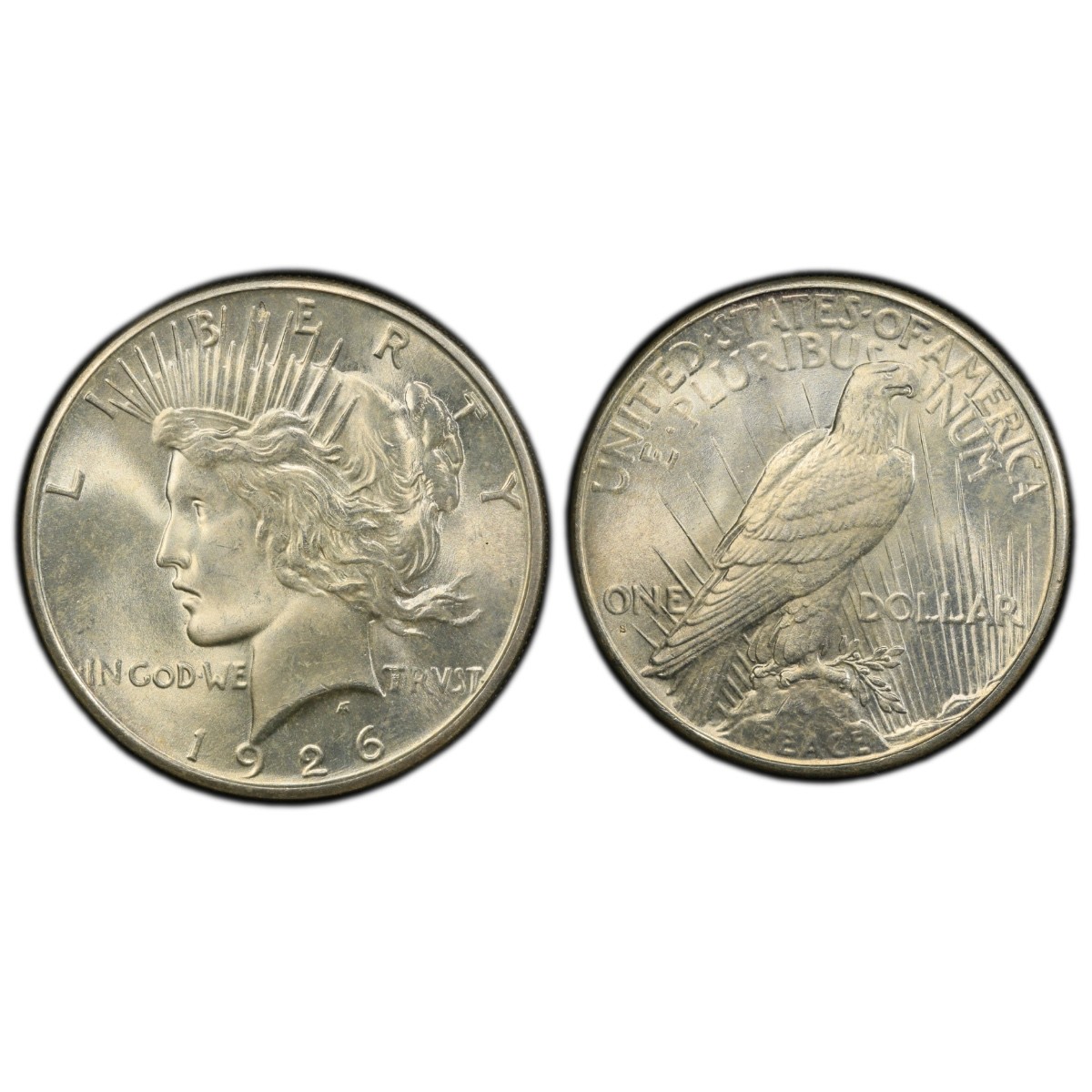 1926-S $1 Peace Dollar PCGS MS66