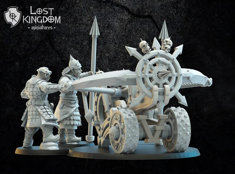 Mongobbo Ballista - 28-32mm Infernal Dwarves - Resin Tabletop Miniature