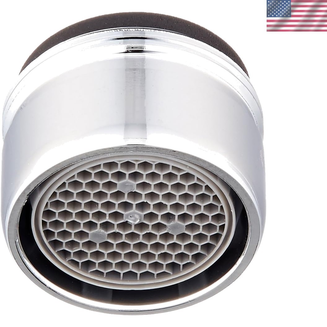 Stylish Polished Chrome Aerator Replacement - 2.2 GPM, 13/16 Male Design